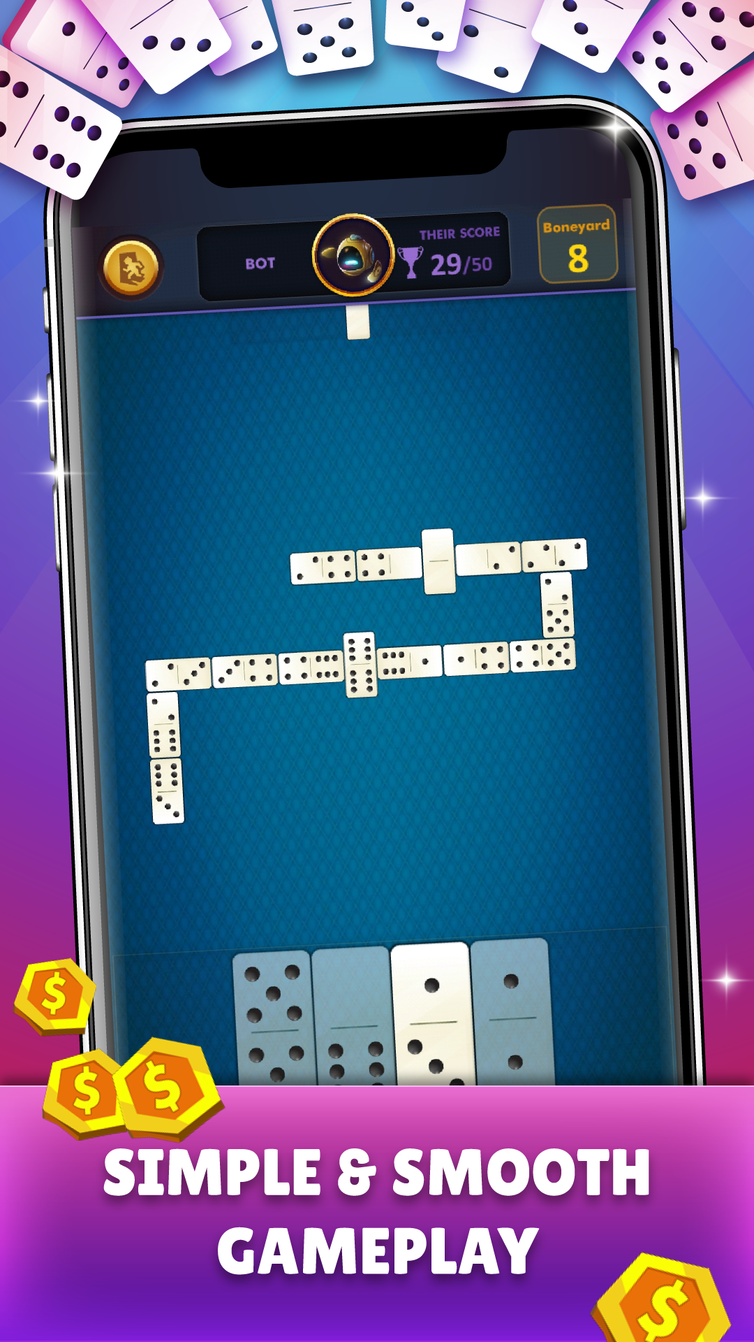 اسکرین شات 2 بازی Dominoes - Offline Domino Game