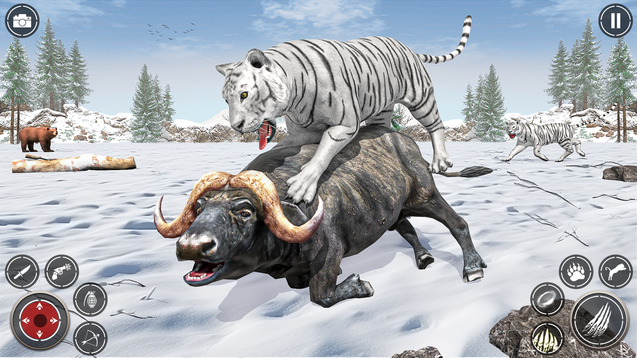 اسکرین شات 3 بازی Snow Tiger Family Simulator 3D