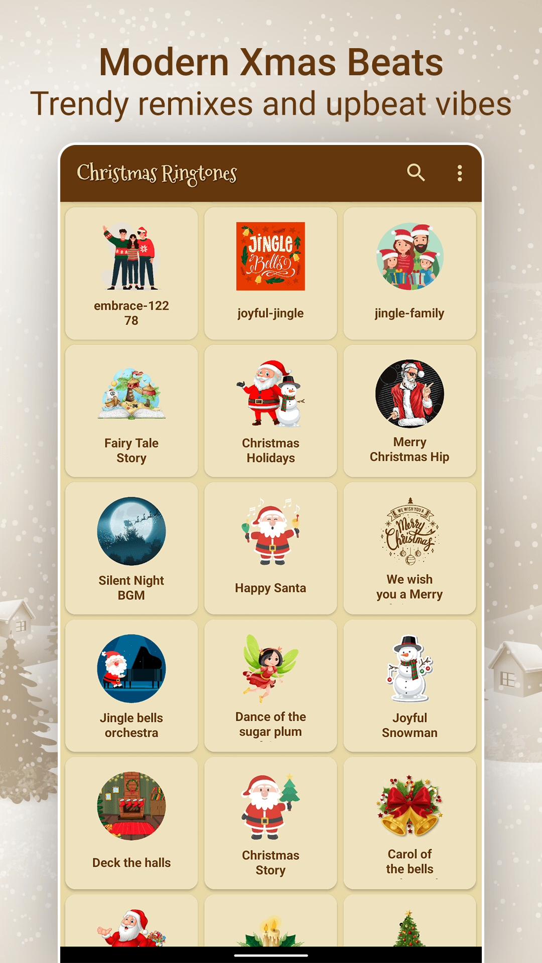 اسکرین شات 7 برنامه Christmas Ringtones