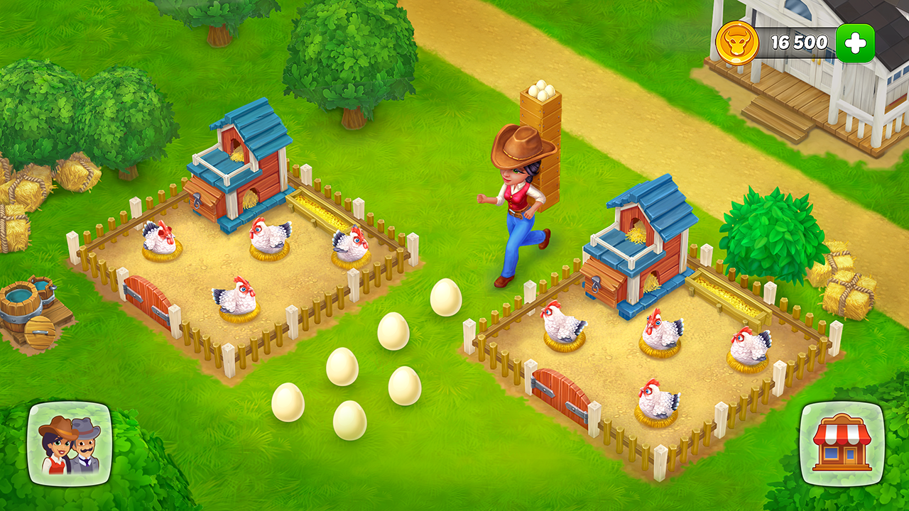 اسکرین شات 2 بازی Wild West: Farm Town Build