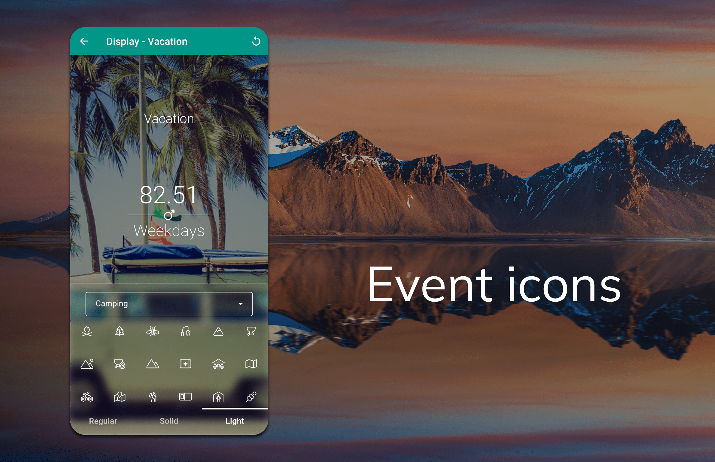 اسکرین شات 4 برنامه Countdown Time - Event Widget