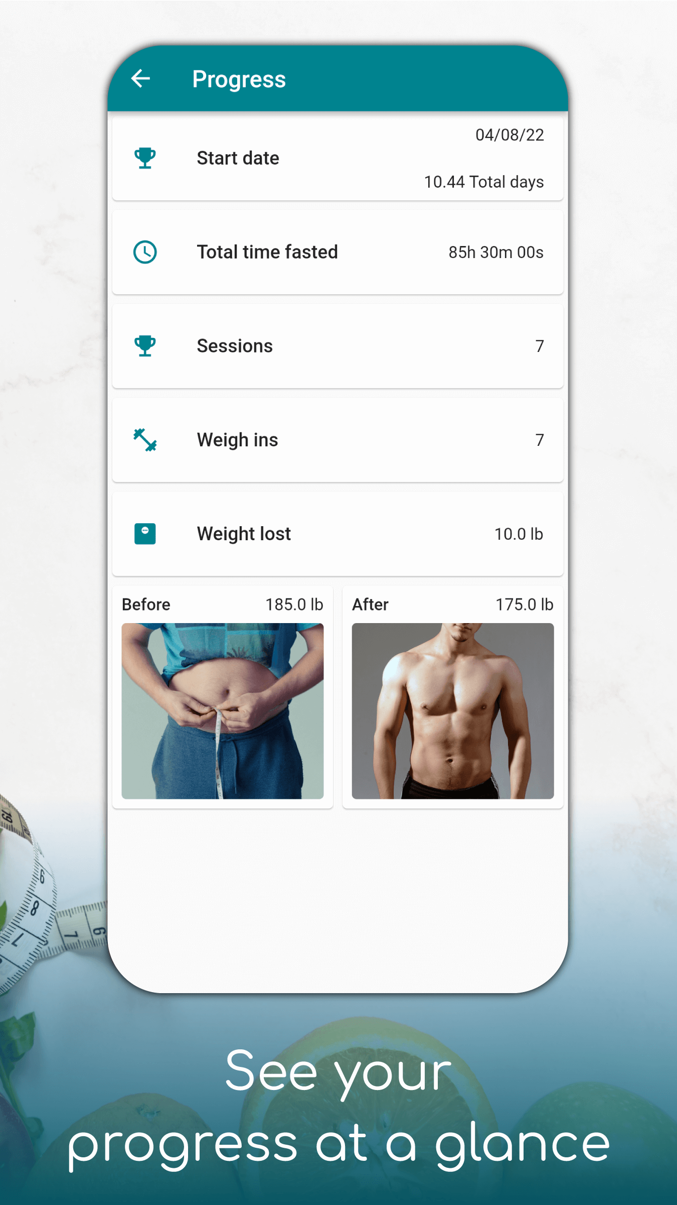 اسکرین شات 7 برنامه Fasting Time Intermittent Diet