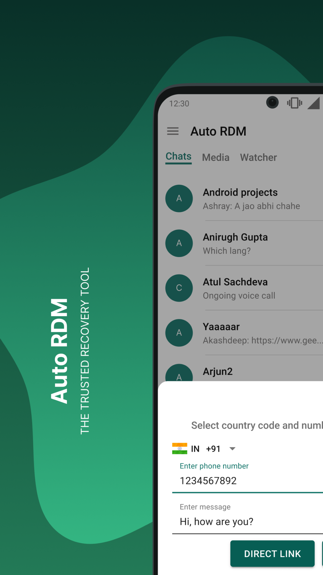 اسکرین شات 5 برنامه Auto RDM: See Deleted Messages