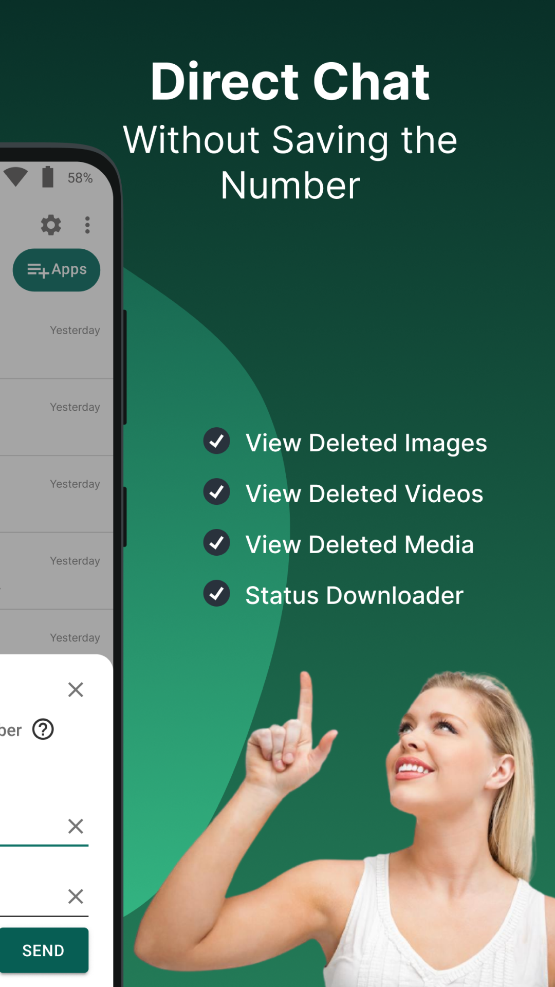 اسکرین شات 6 برنامه Auto RDM: See Deleted Messages