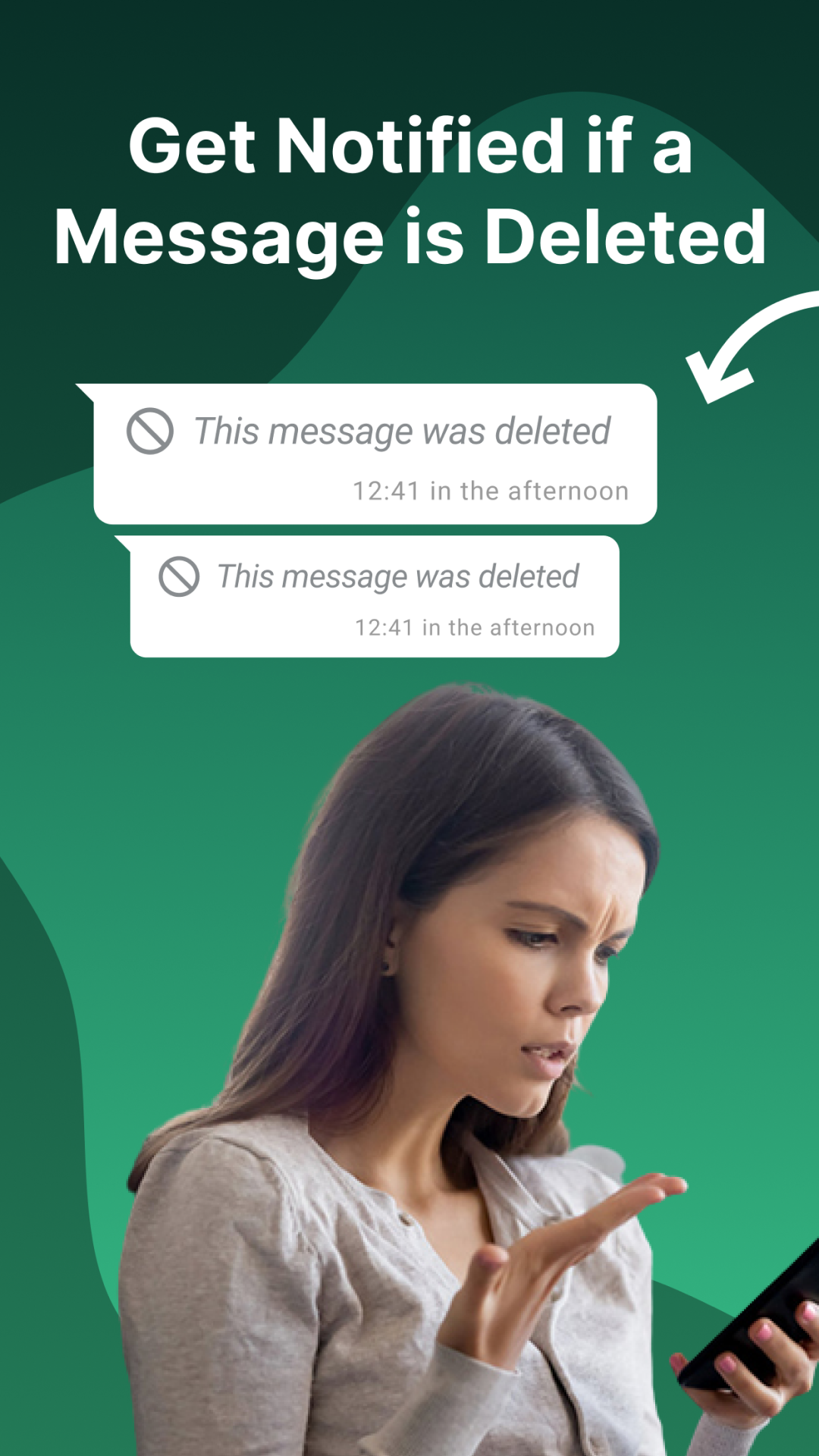اسکرین شات 2 برنامه Auto RDM: See Deleted Messages