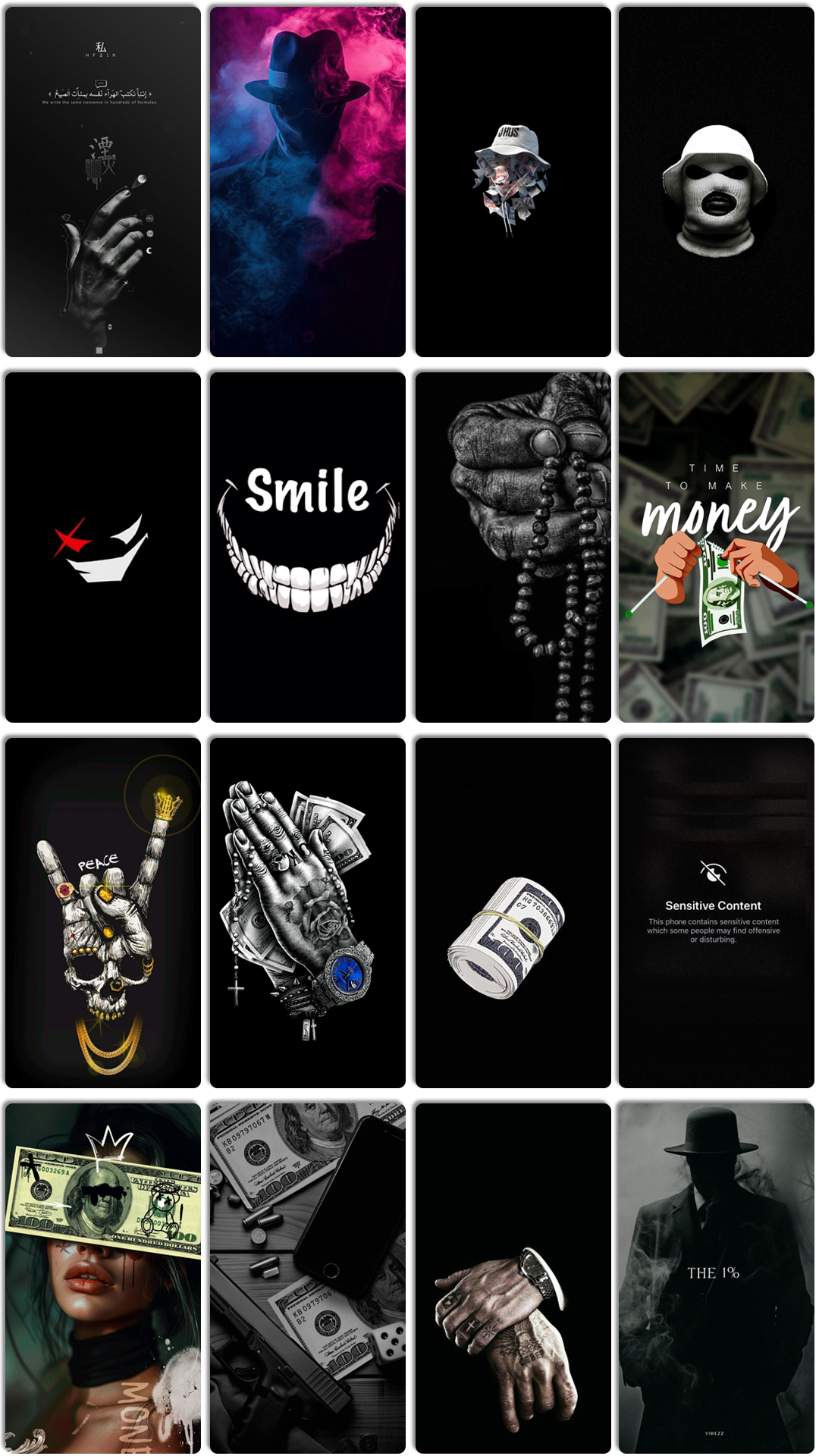 اسکرین شات 1 برنامه Ghetto Wallpaper: Dope, Trill