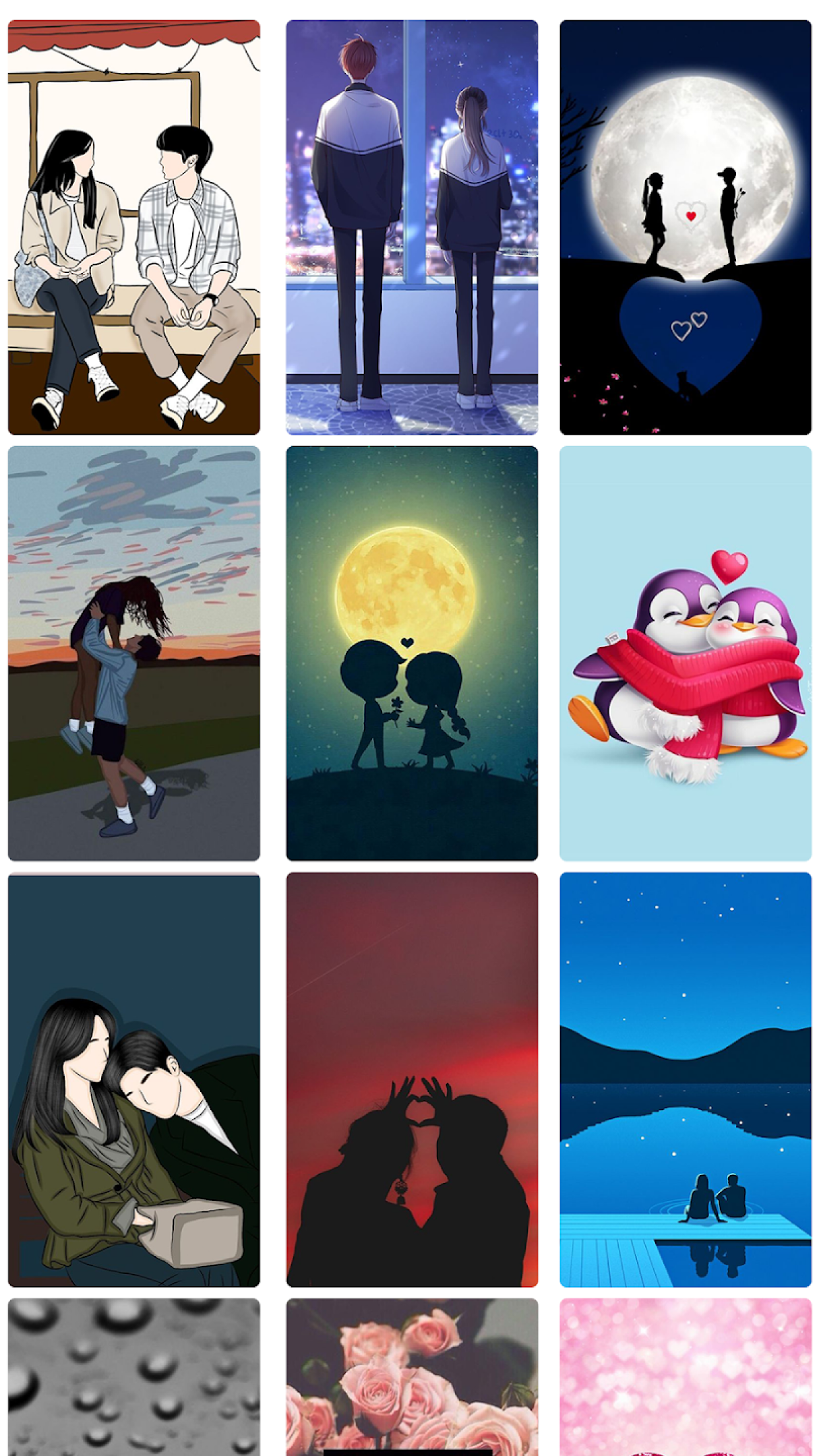 اسکرین شات 5 برنامه Love Wallpapers