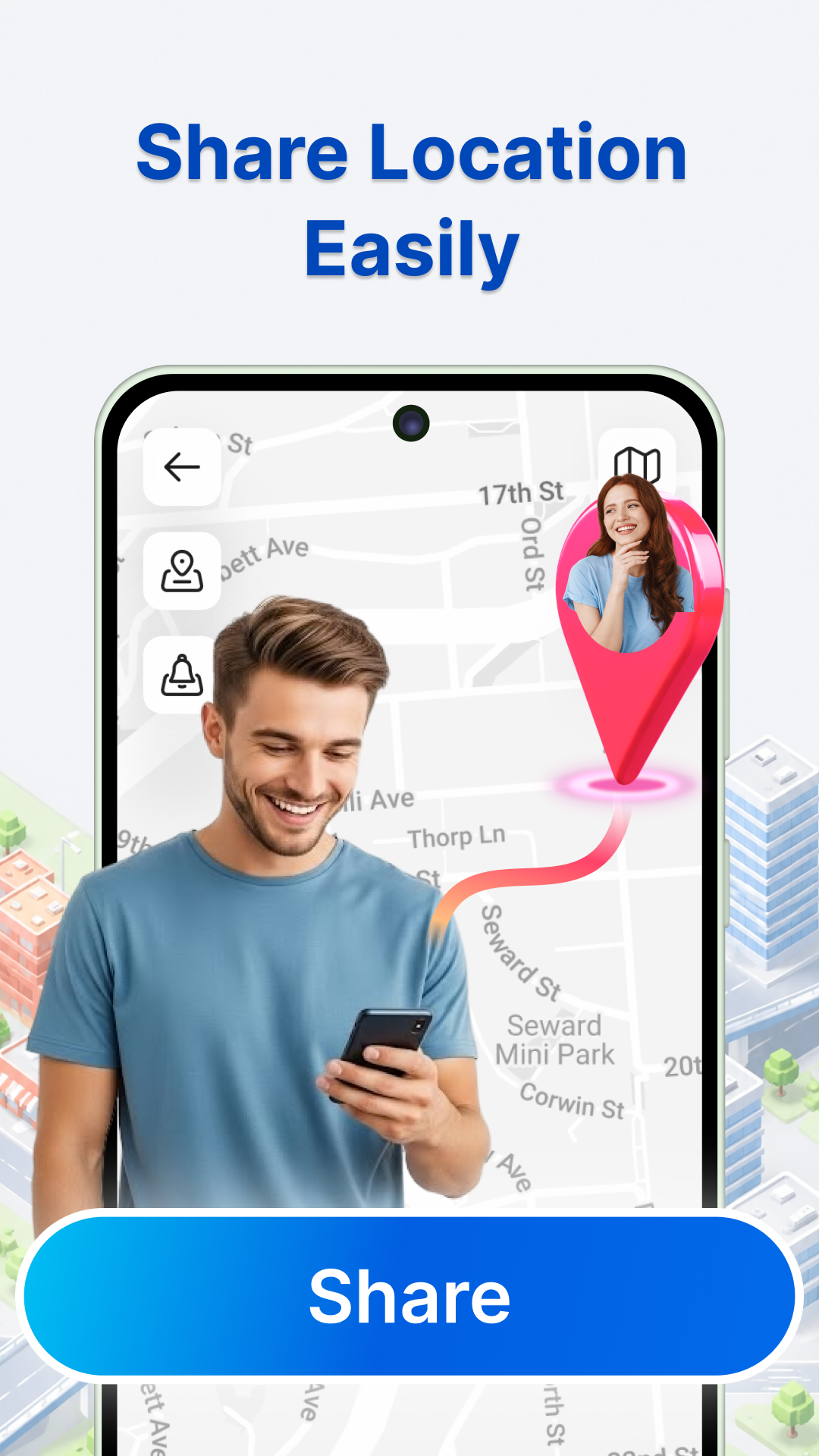 اسکرین شات 1 برنامه GPS Location Tracker for Phone