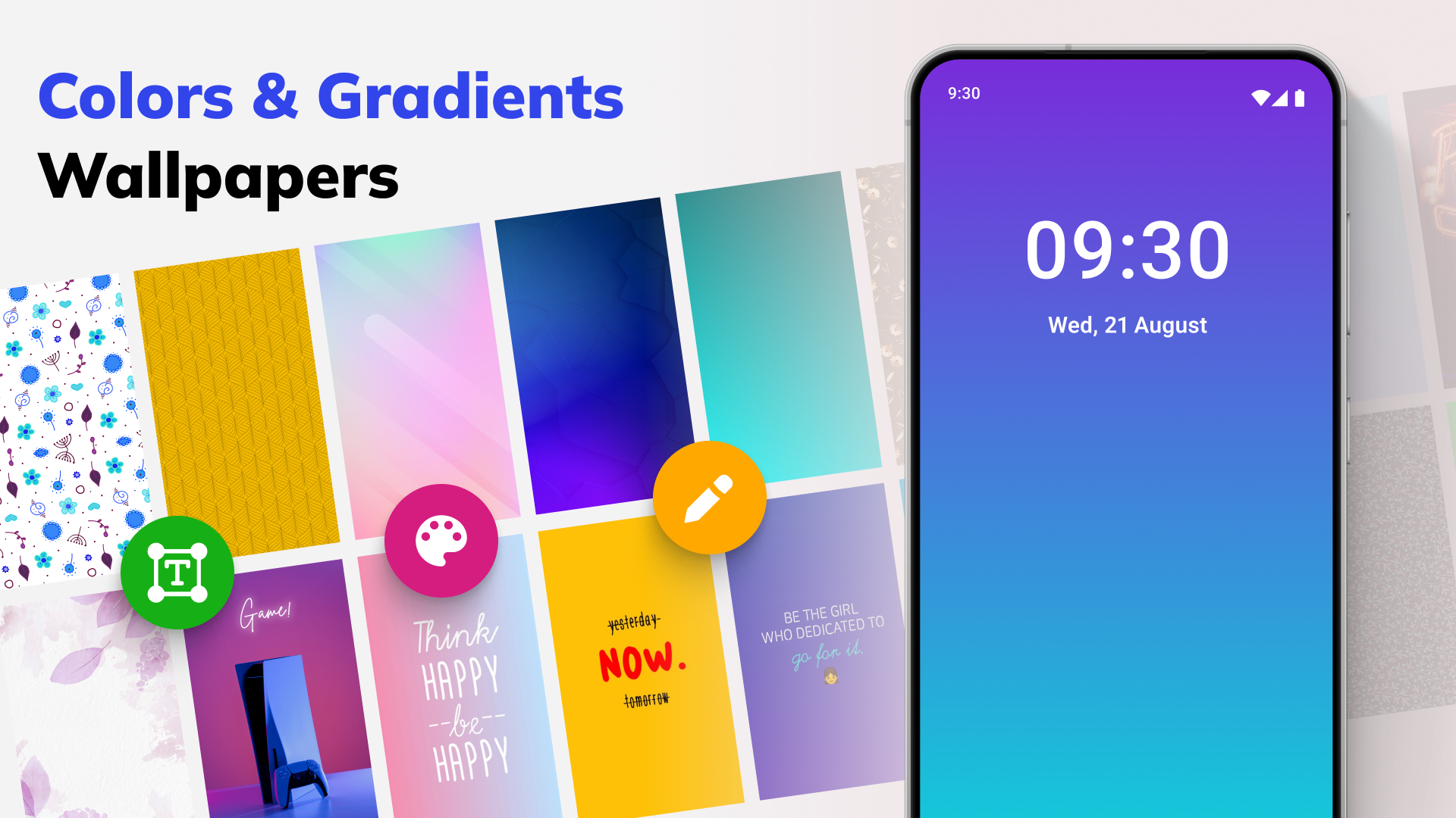 اسکرین شات 7 برنامه Pure Solid Color Wallpapers