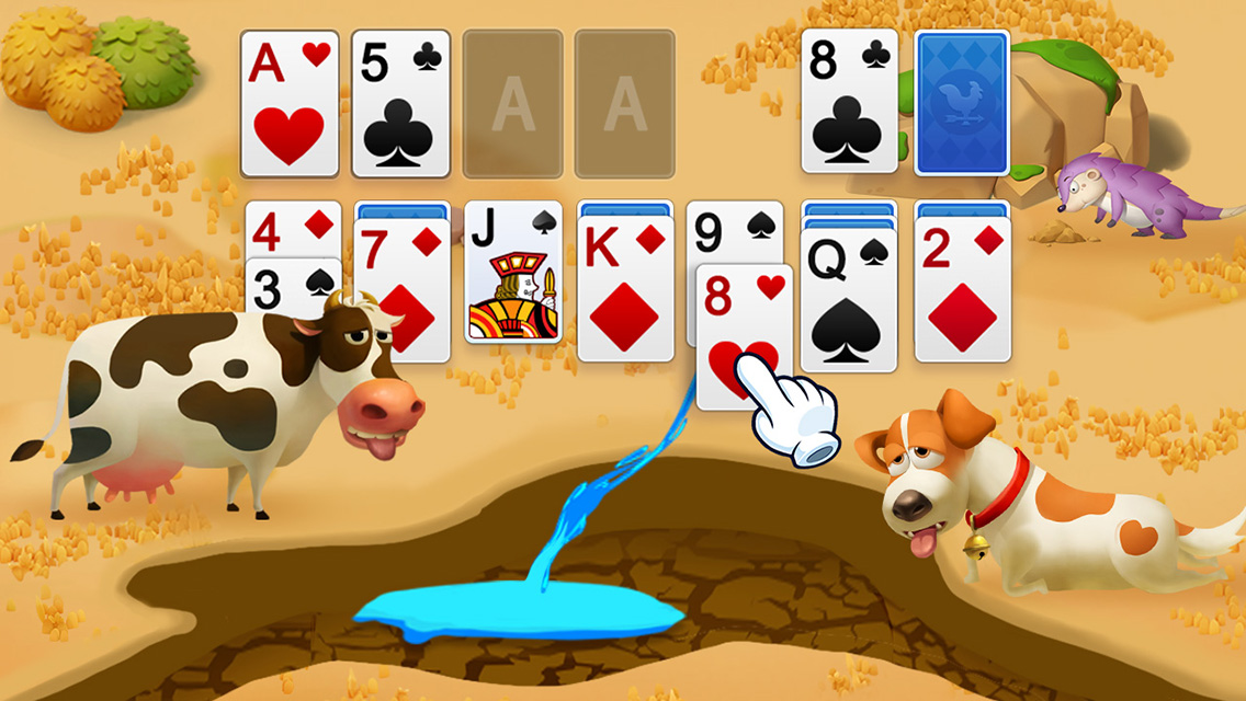 اسکرین شات 1 بازی Solitaire - My Farm Friends