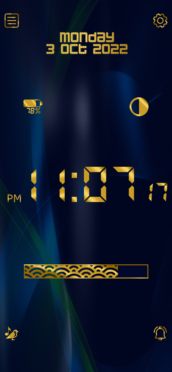 اسکرین شات 1 برنامه Amazing Talking Clock