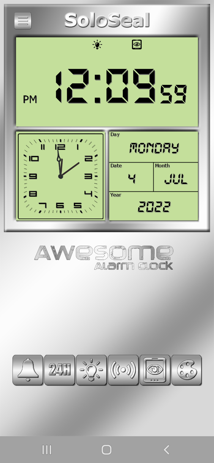 اسکرین شات 2 برنامه Awesome Alarm Clock