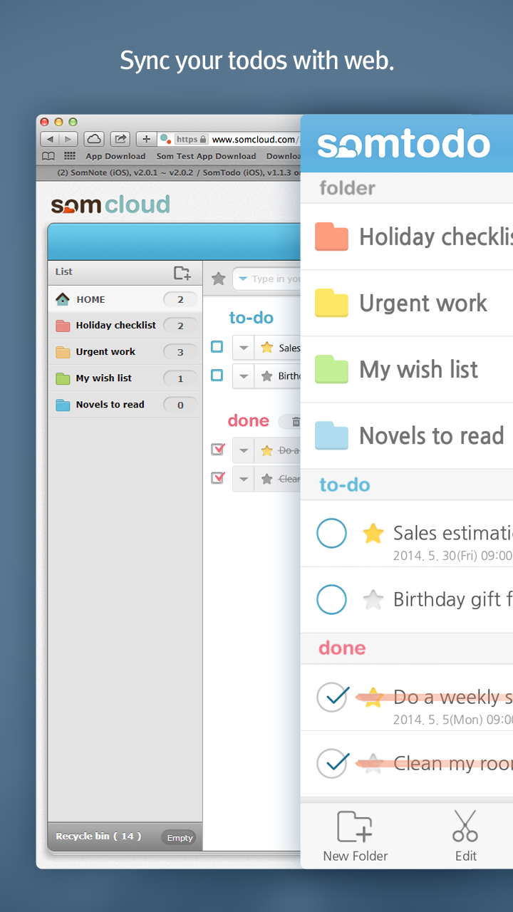 اسکرین شات 5 برنامه SomTodo - Task/To-do widget