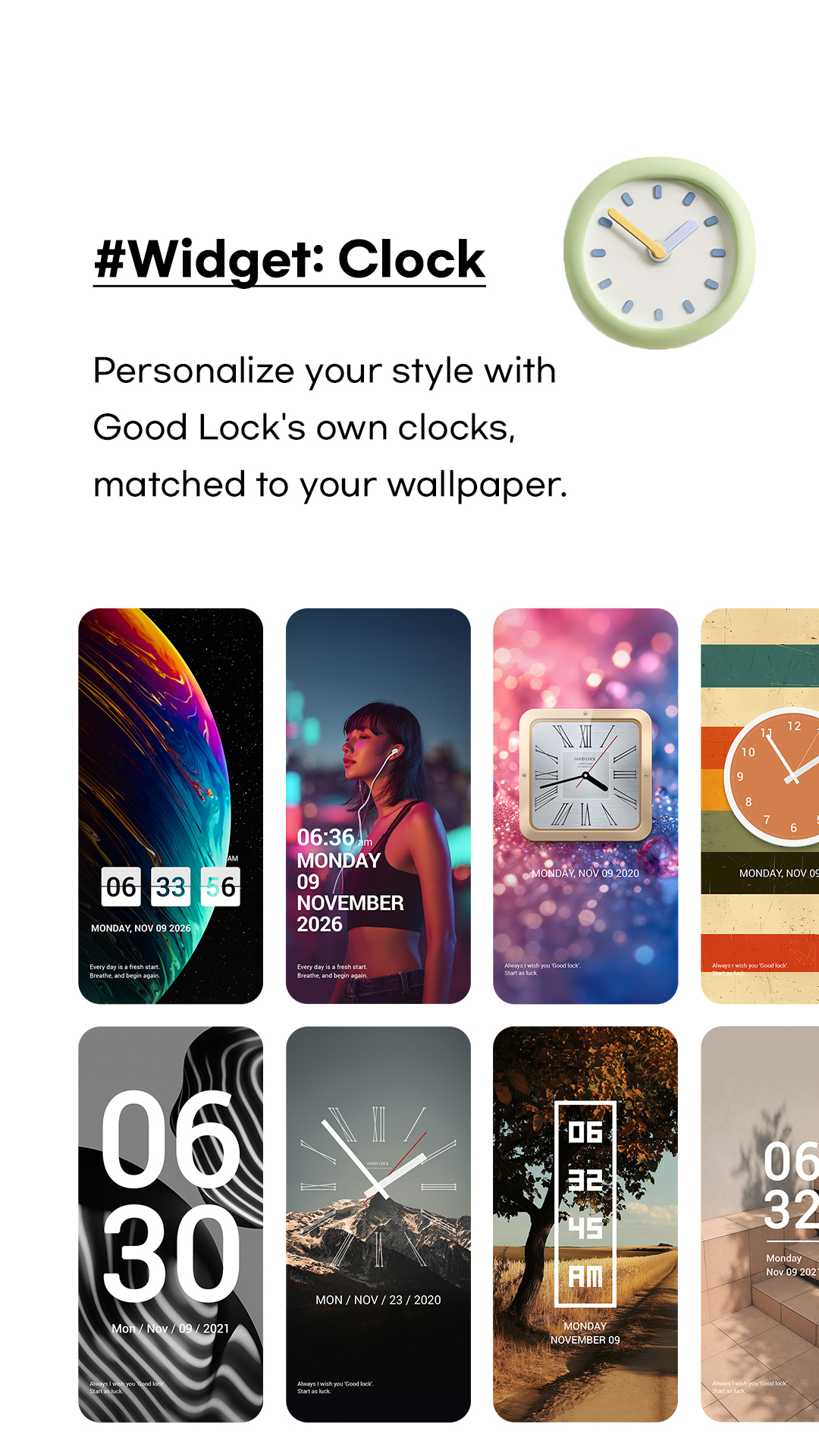 اسکرین شات 5 برنامه Good Lock : Custom Lock Screen
