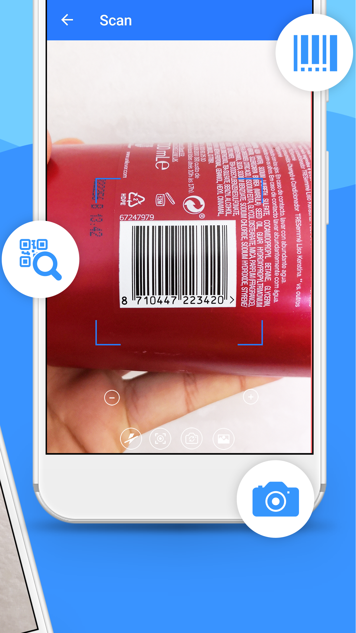 اسکرین شات 2 برنامه QR Code Scanner - WeScan
