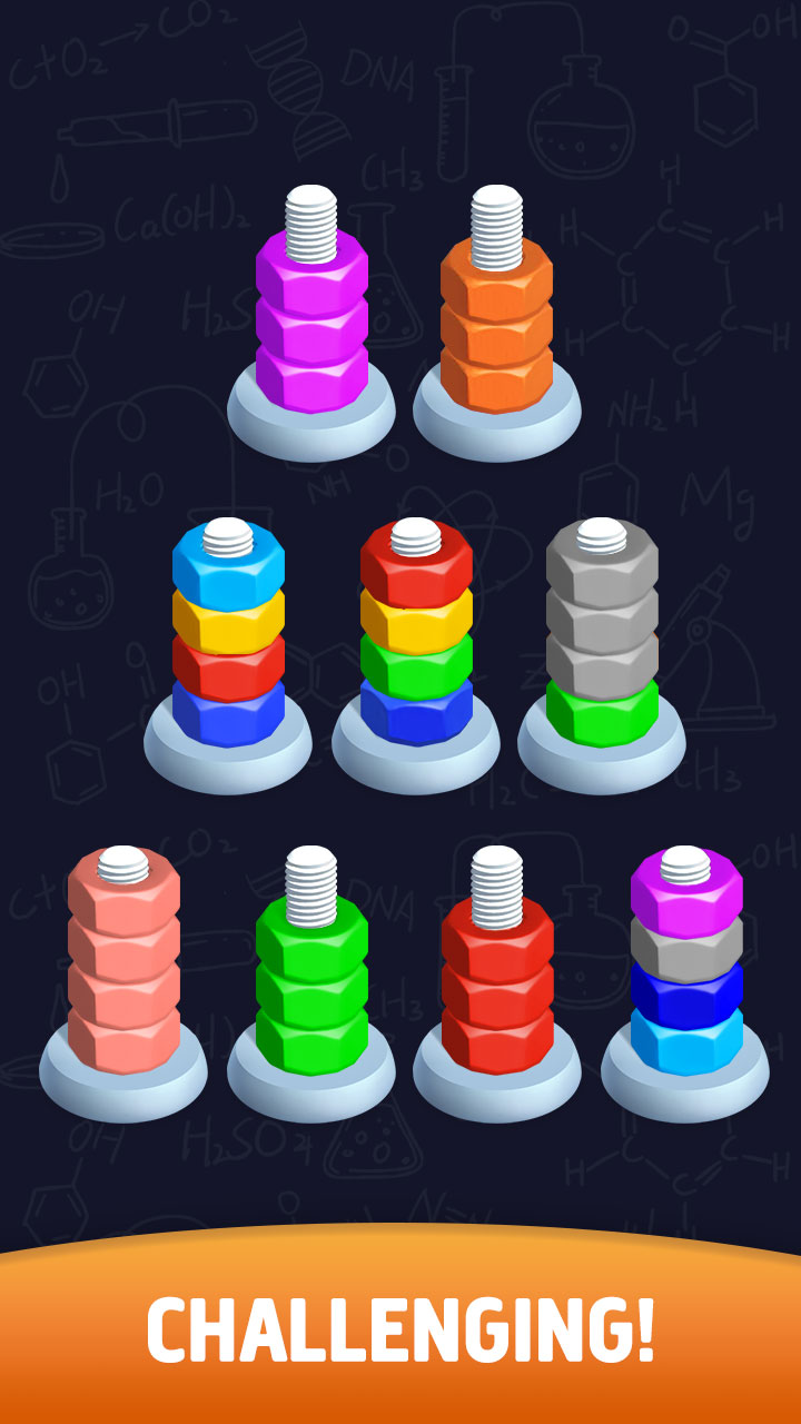 اسکرین شات 8 بازی Sort puzzle - Nuts and Bolts