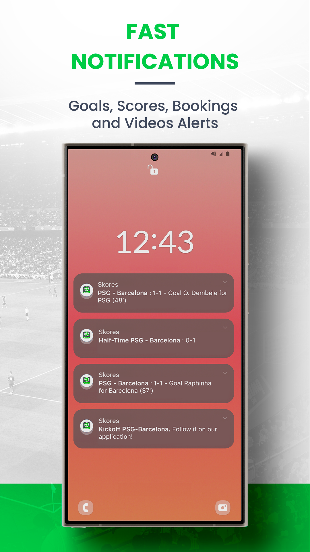 اسکرین شات 3 برنامه SKORES - Live Soccer Scores