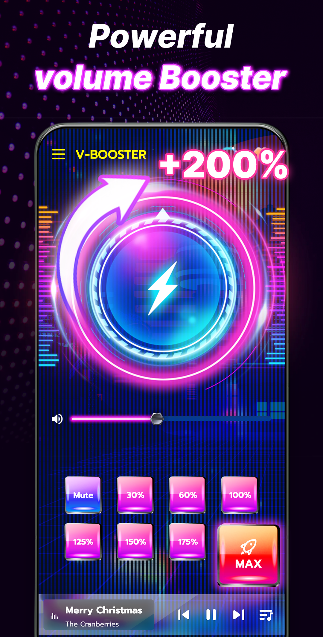 اسکرین شات 3 برنامه Volume Booster - Sound Booster