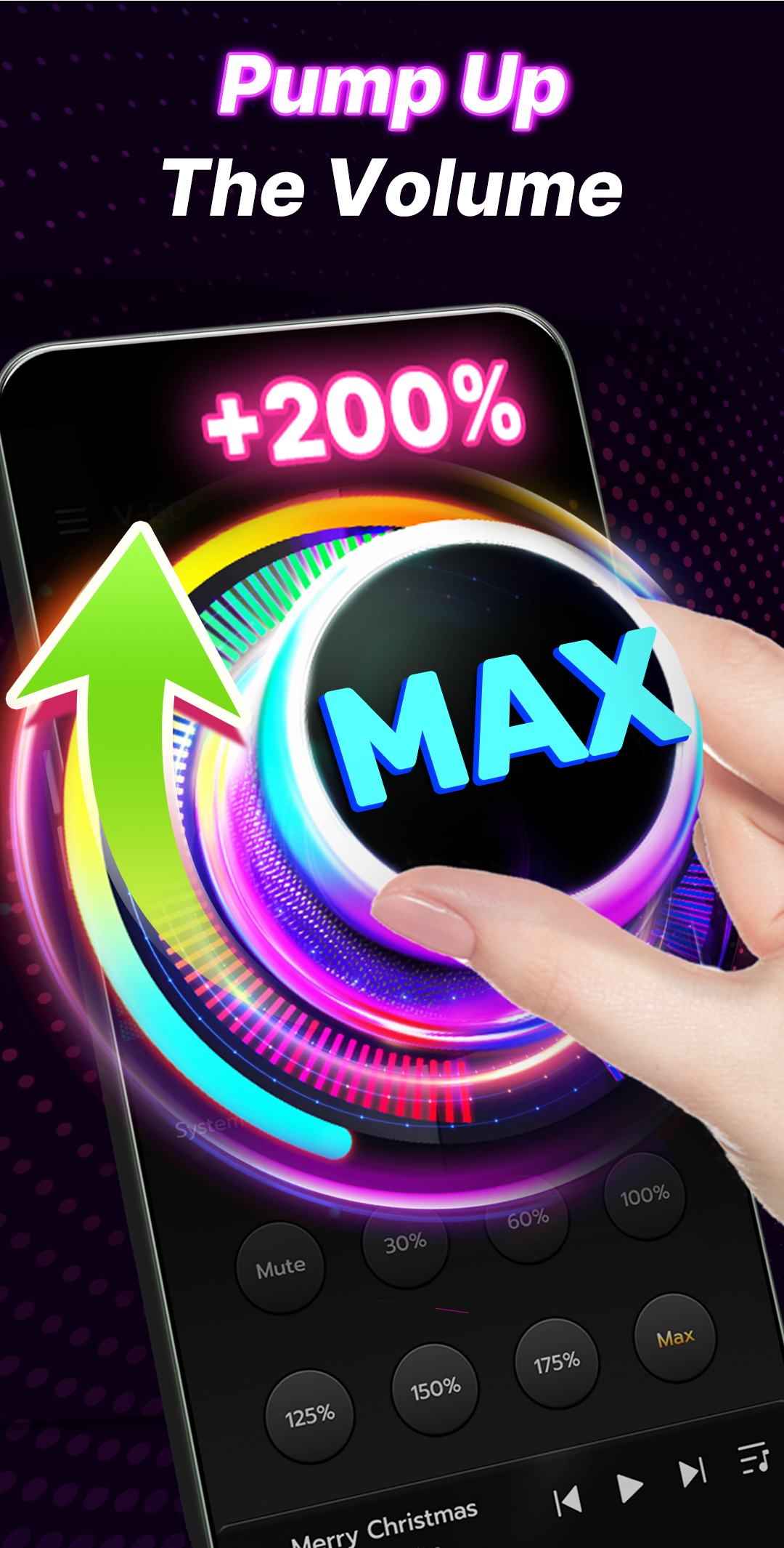 اسکرین شات 2 برنامه Volume Booster -Sound Booster