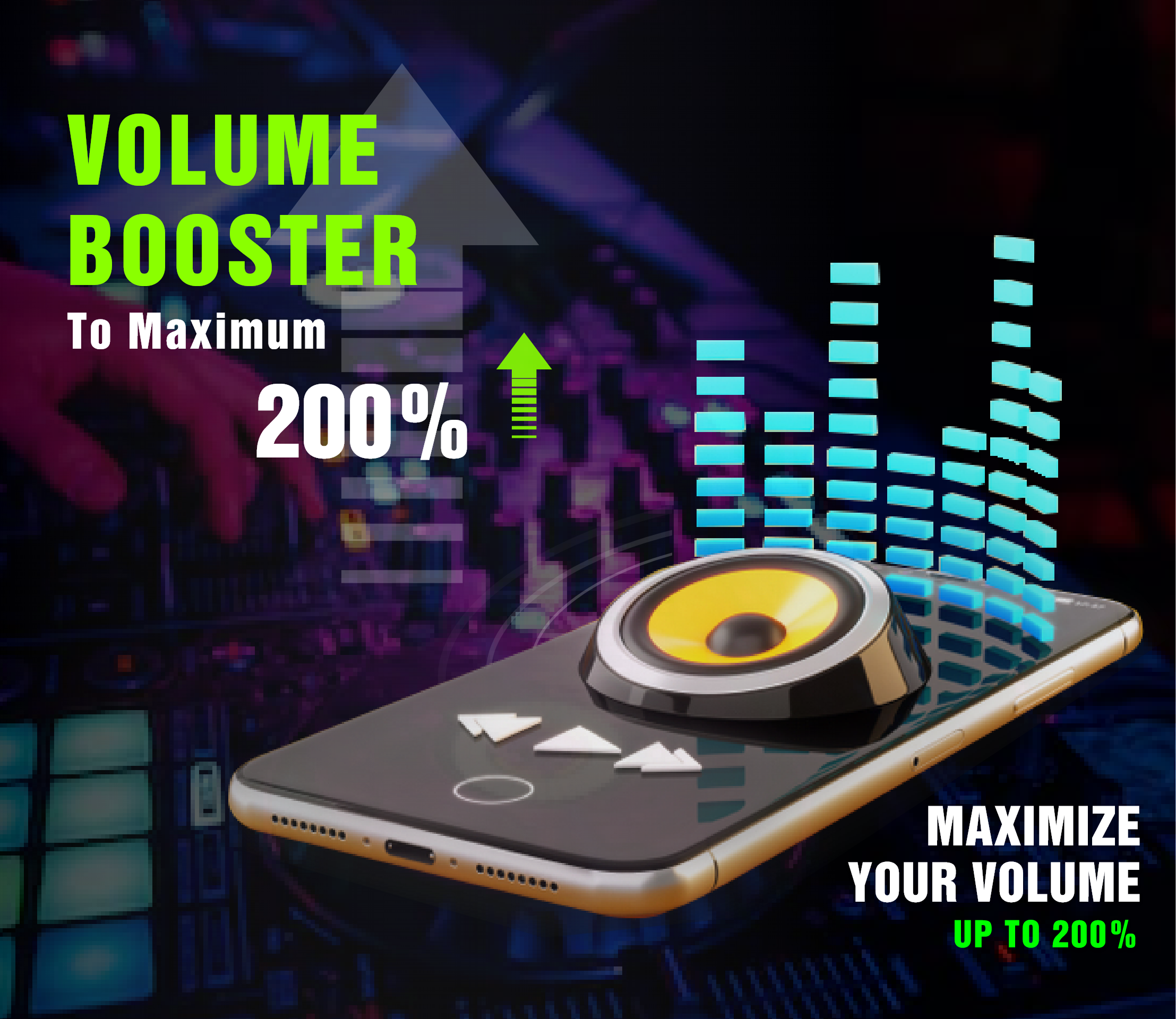 اسکرین شات 1 برنامه Volume Booster & Equalizer