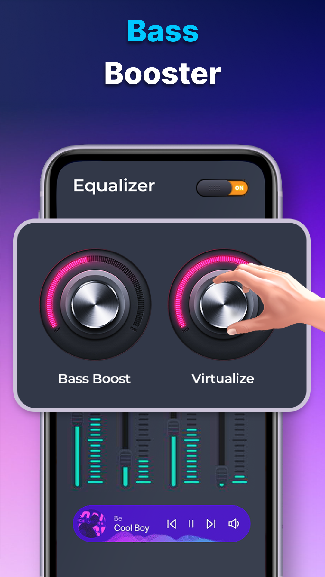 اسکرین شات 3 برنامه Volume Booster - Equalizer Pro