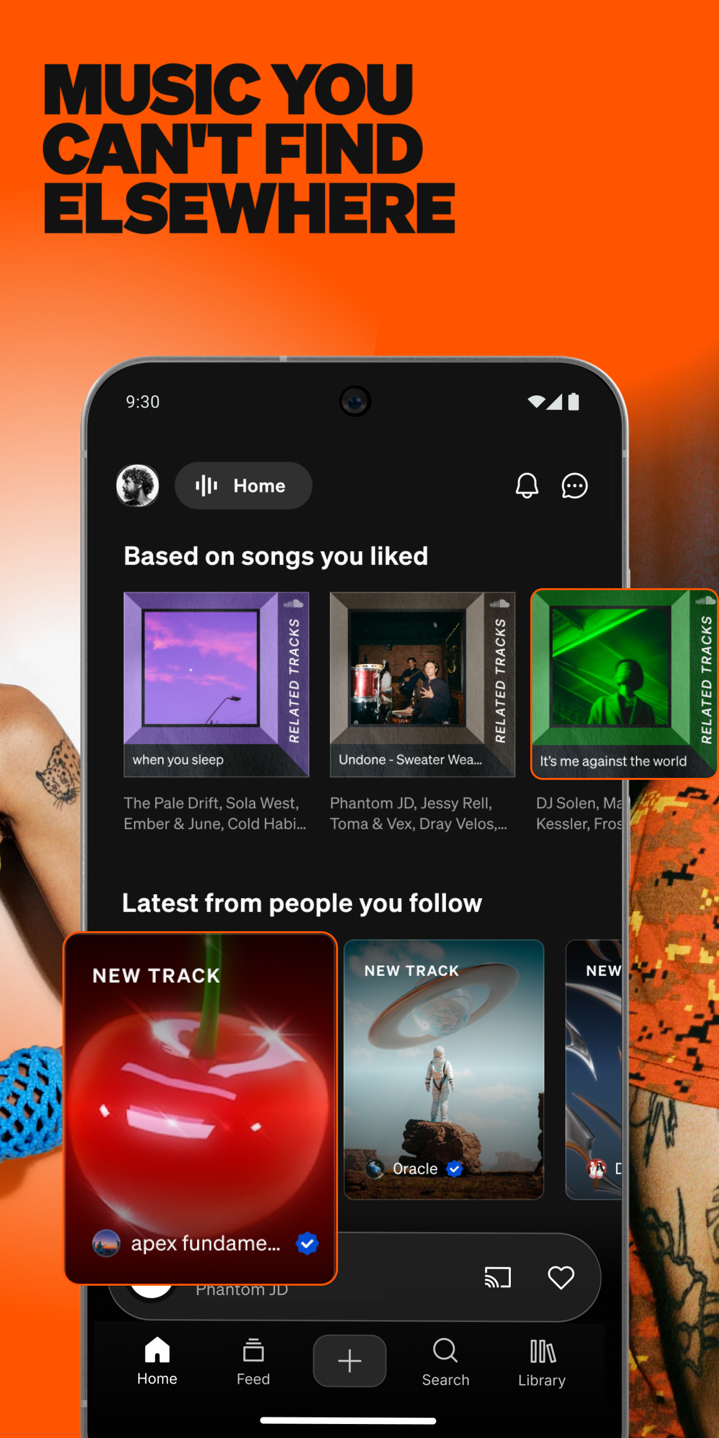 اسکرین شات 2 برنامه SoundCloud: Discover Music