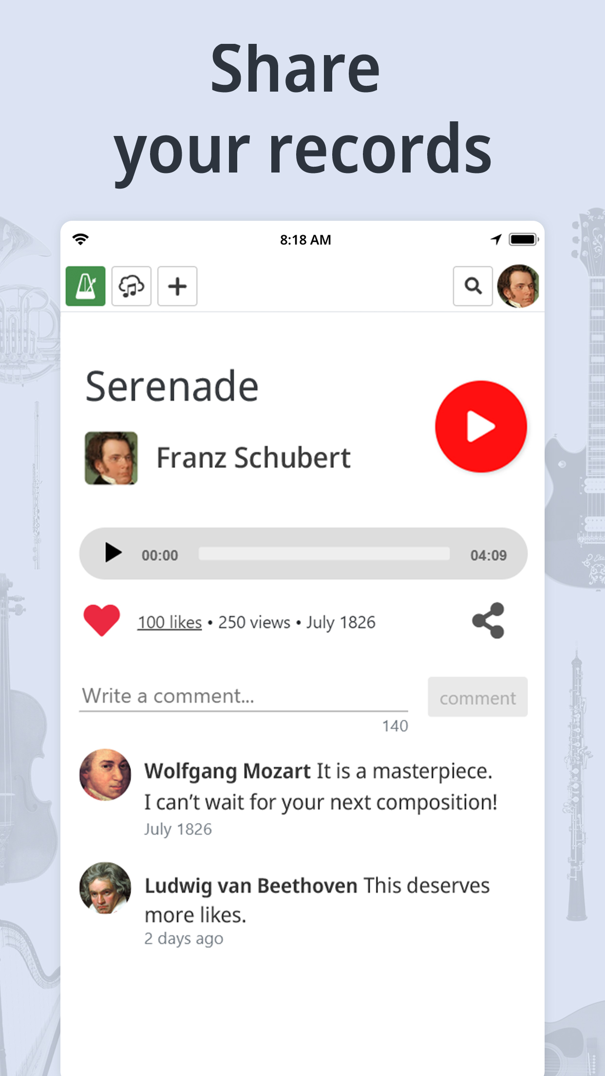 اسکرین شات 8 برنامه Tuner & Metronome