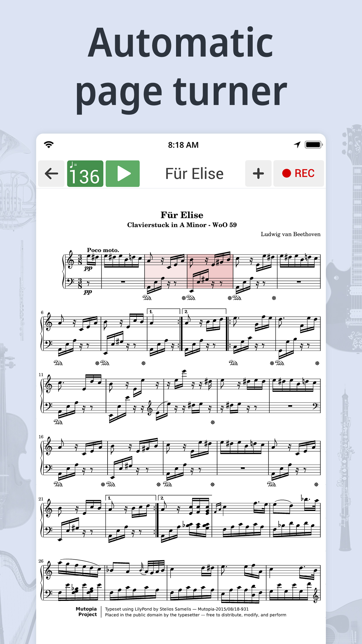 اسکرین شات 4 برنامه Tuner & Metronome