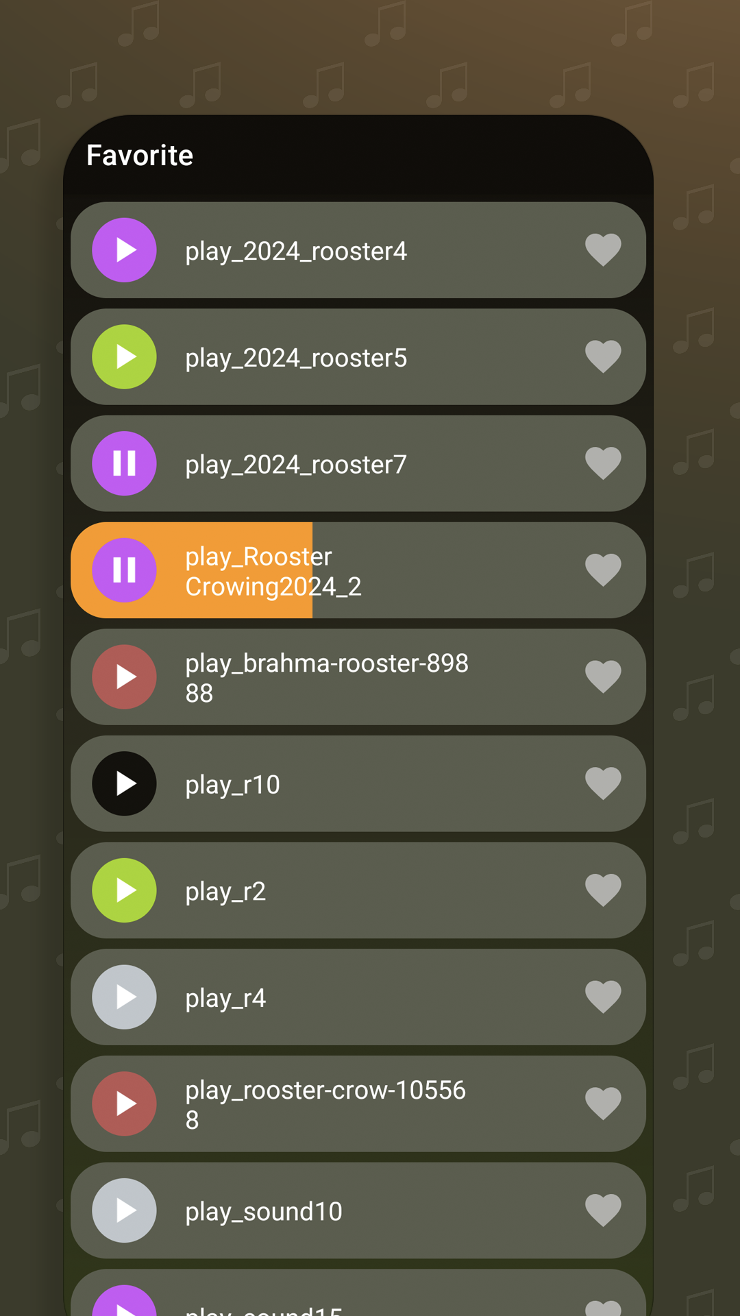 اسکرین شات 6 برنامه Rooster Sounds