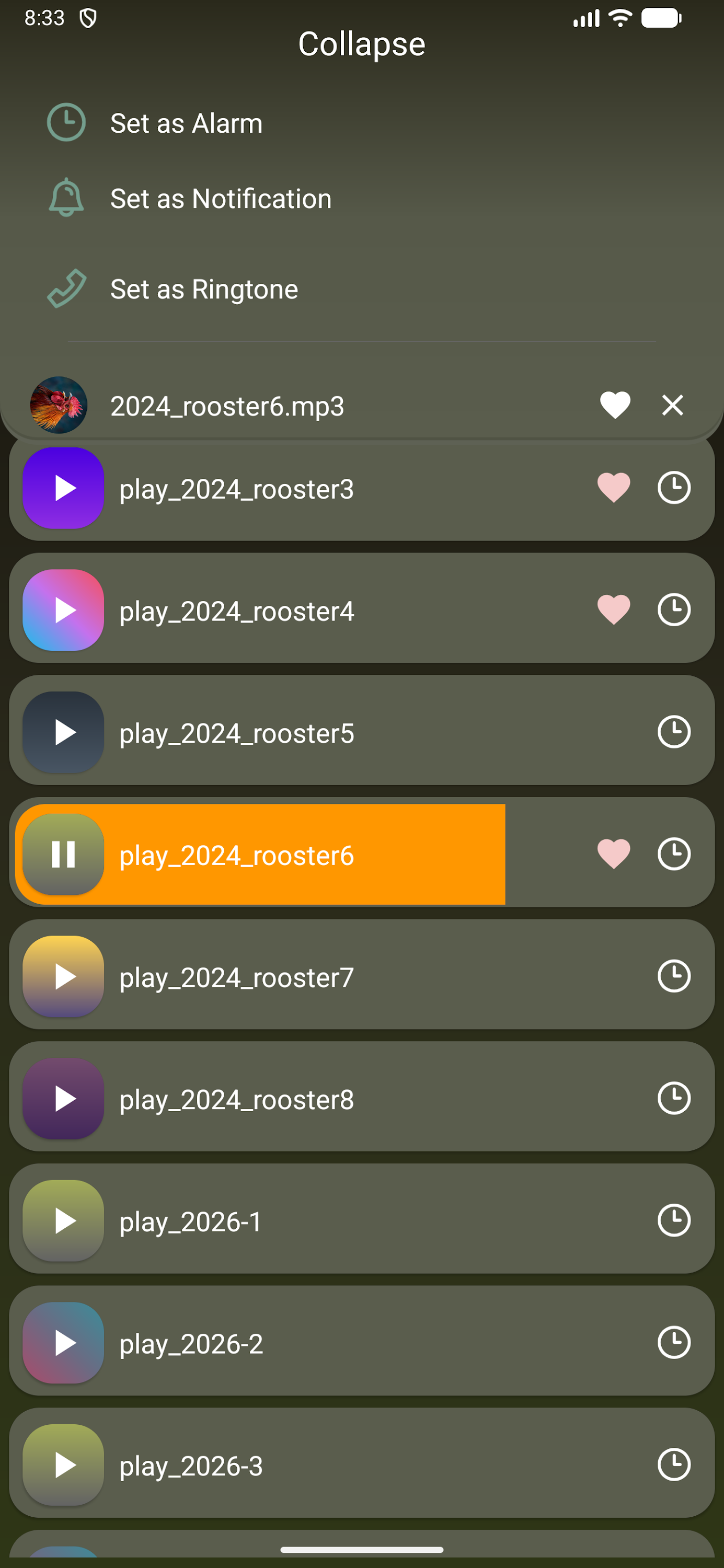 اسکرین شات 4 برنامه Rooster Sounds