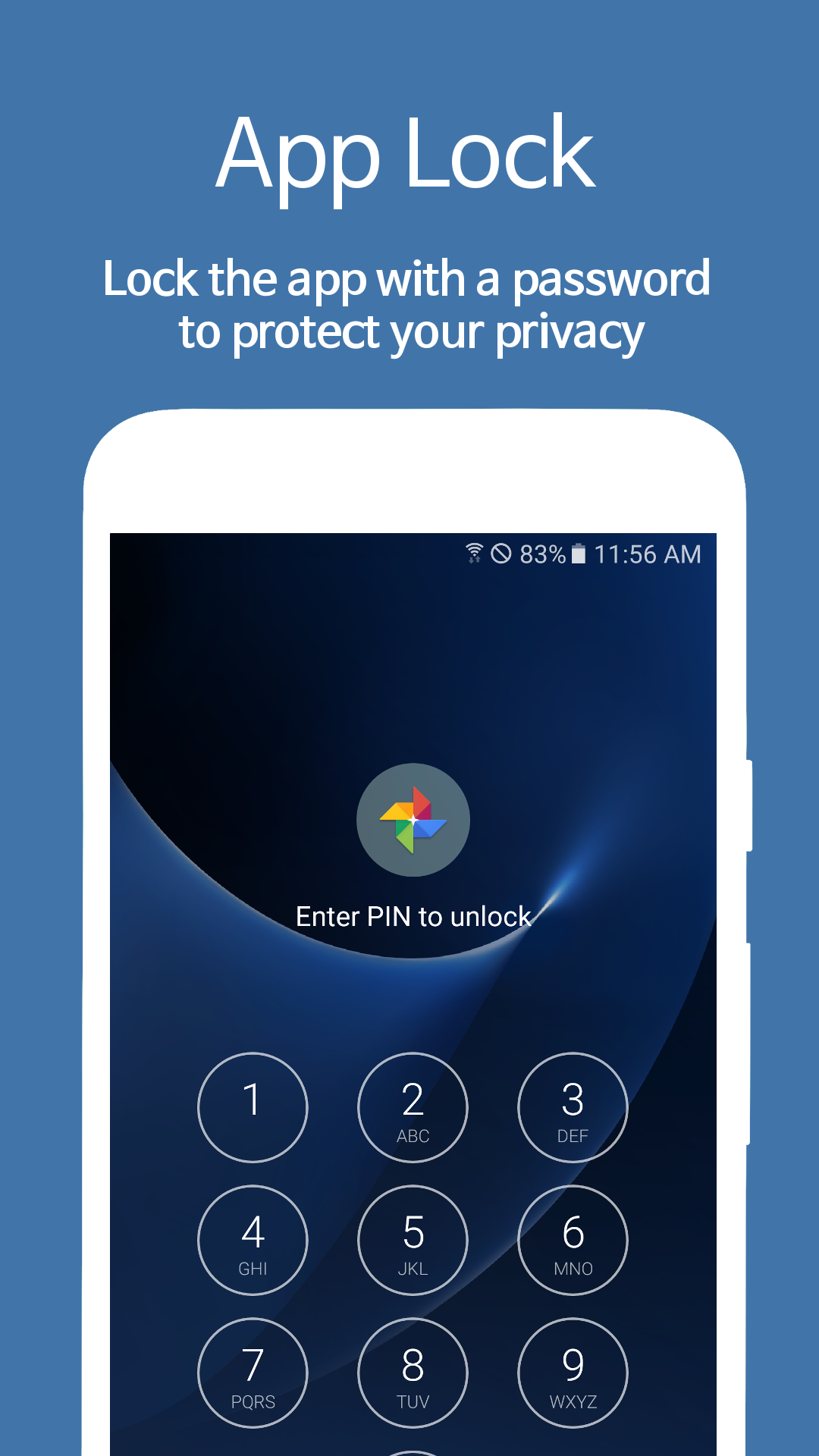 اسکرین شات 1 برنامه AppLock - Fingerprint