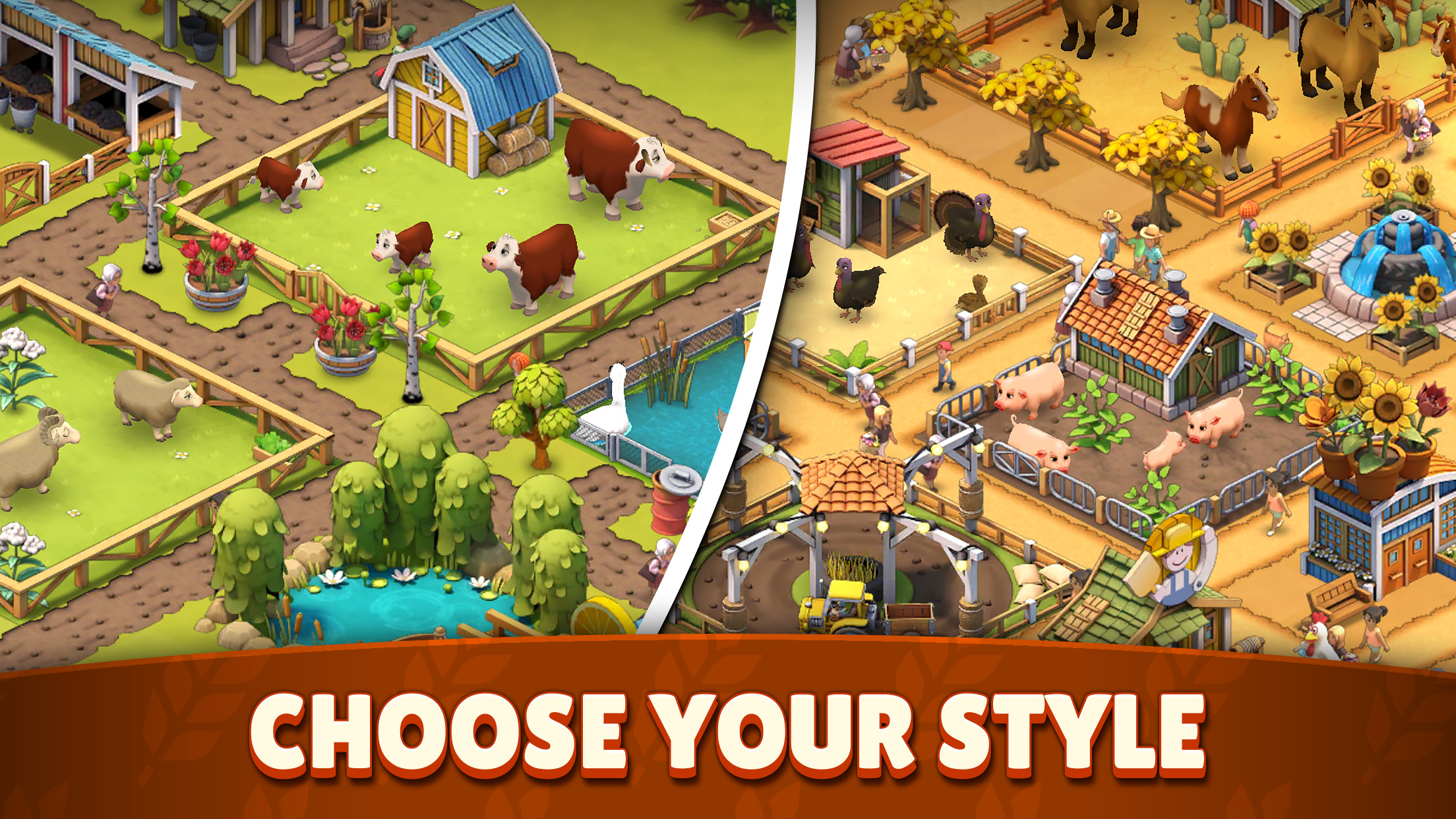 اسکرین شات 3 بازی Animal Farm Life: Town Farming