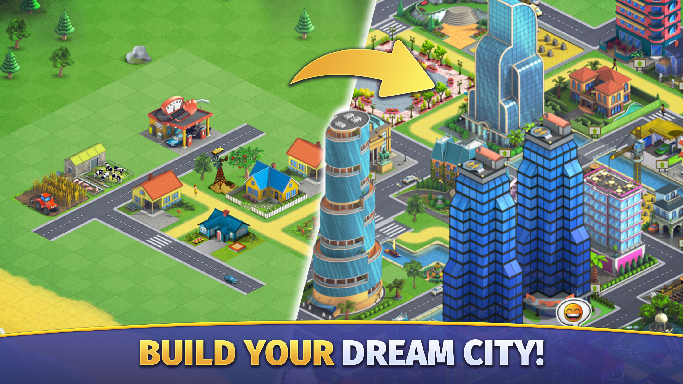 اسکرین شات 1 بازی City Island 2: Offline Builder