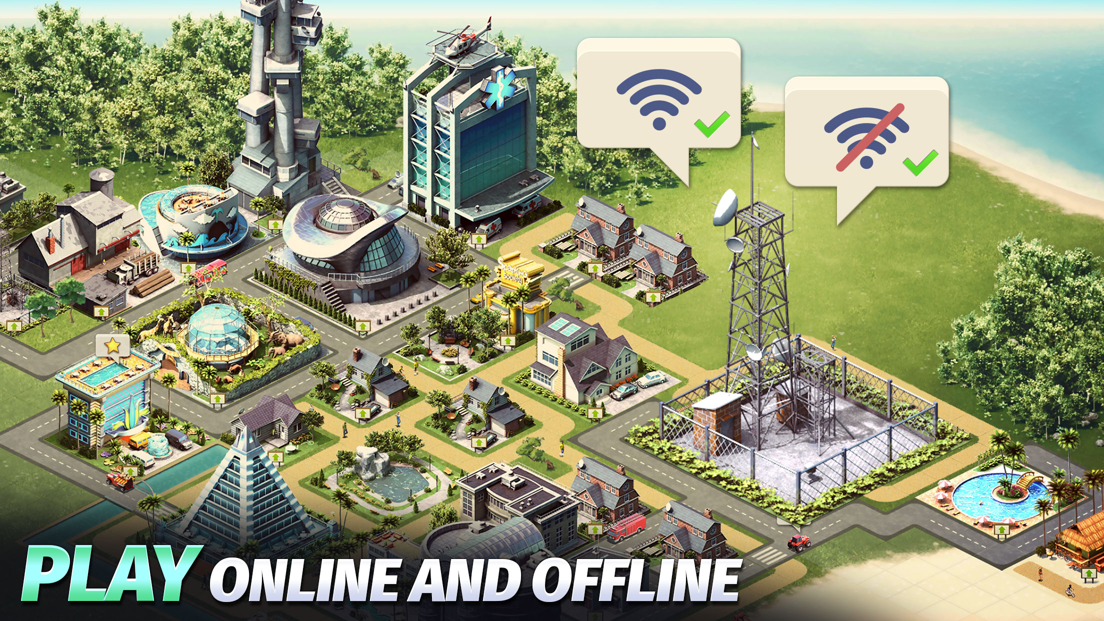اسکرین شات 2 بازی City Island: Village Build Sim