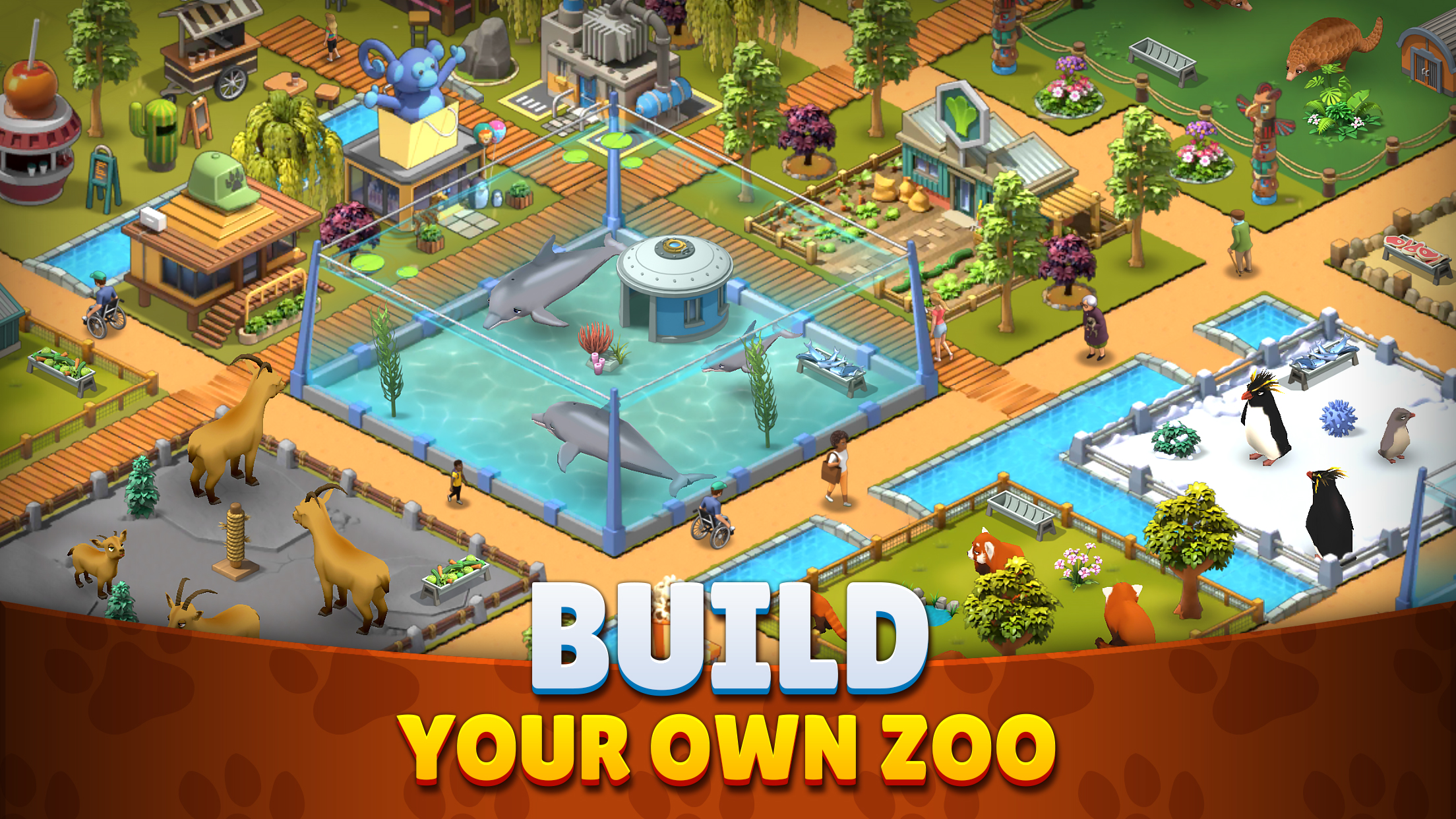 اسکرین شات 2 بازی Zoo Island: Wild Family Park