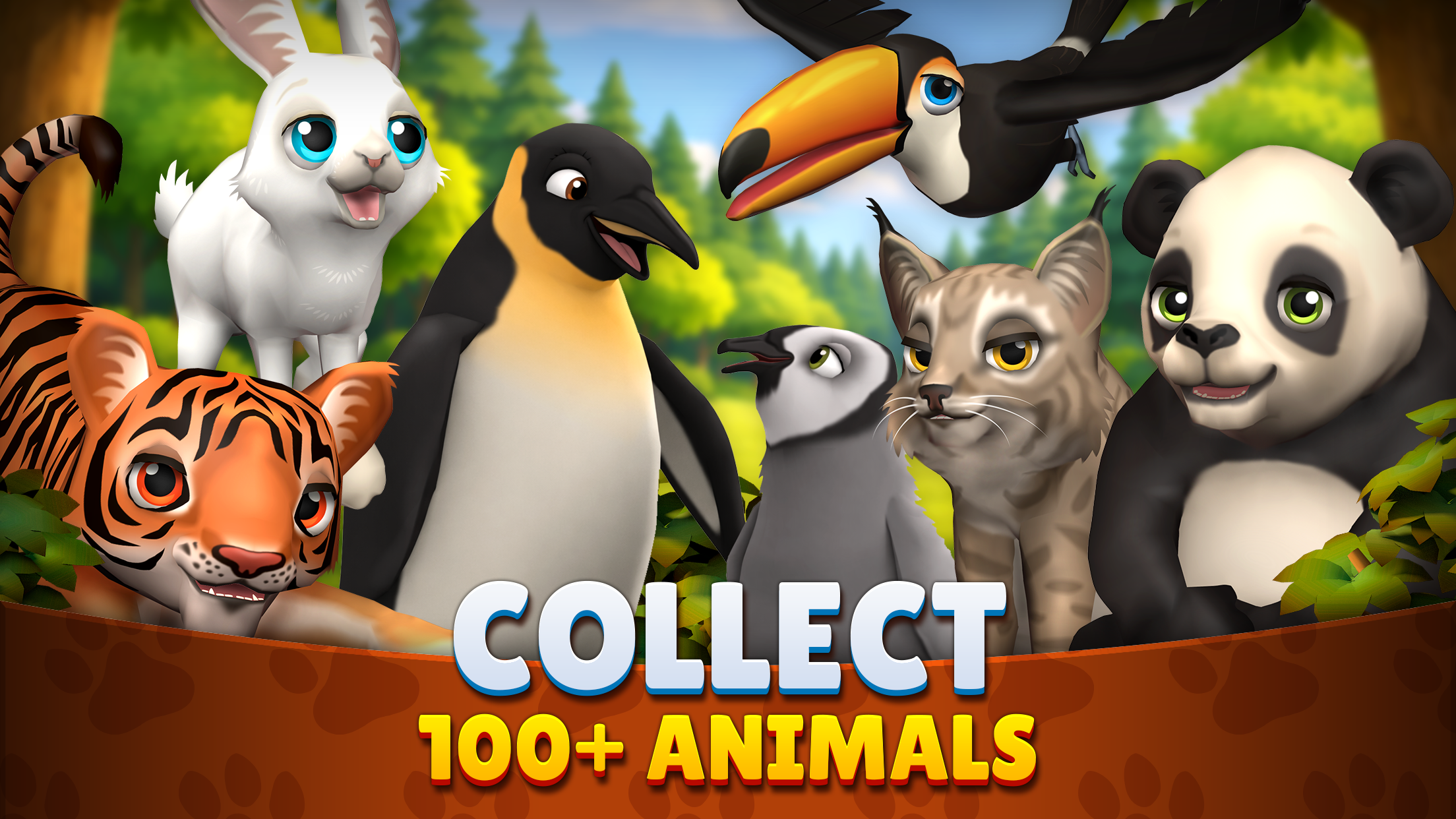 اسکرین شات 1 بازی Zoo Island: Wild Family Park