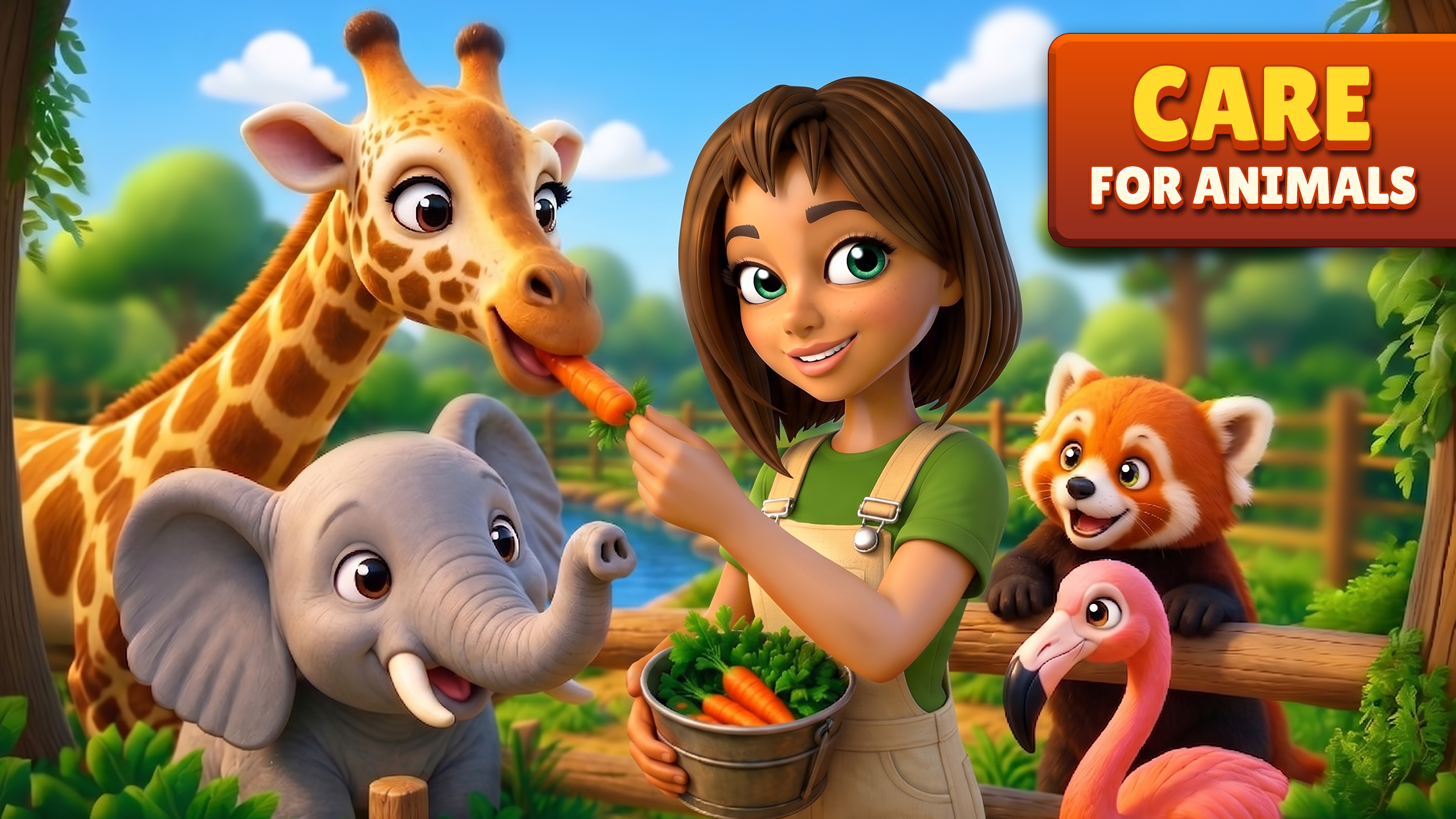 اسکرین شات 1 بازی Zoo Life: Animal Park Game Fun