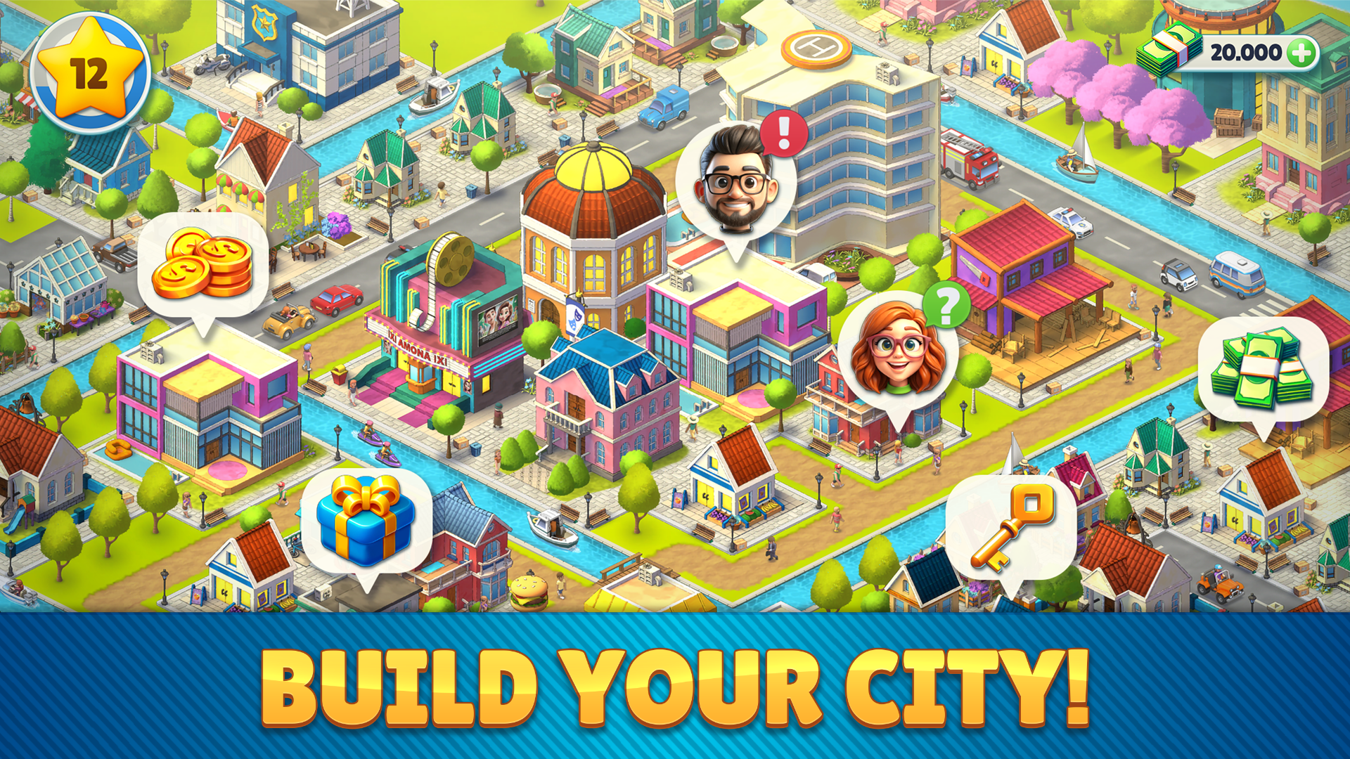 اسکرین شات 3 بازی Cozy Town: Design a City Sim