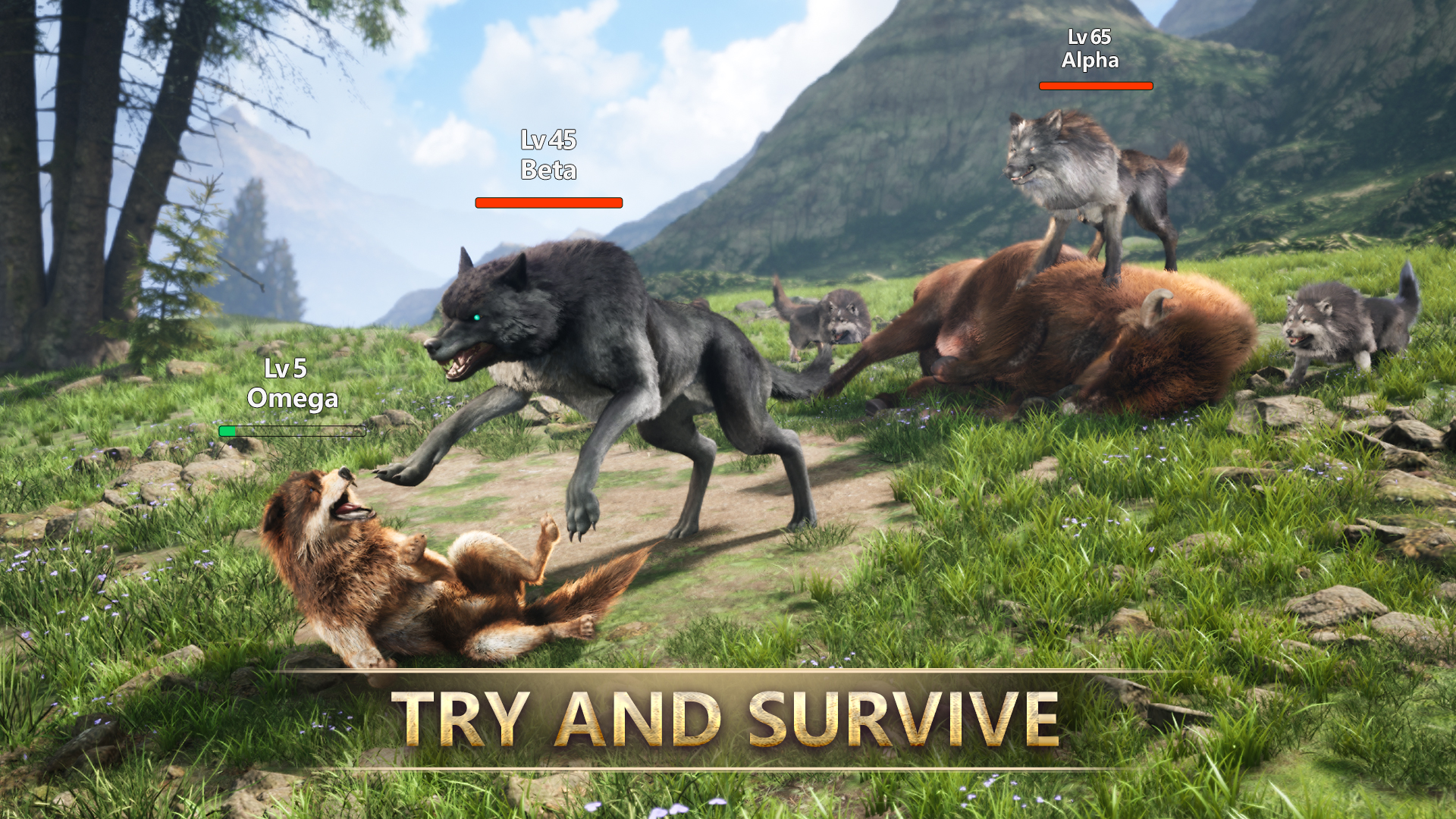 اسکرین شات 1 بازی Wolf Game: Wild Animal Wars