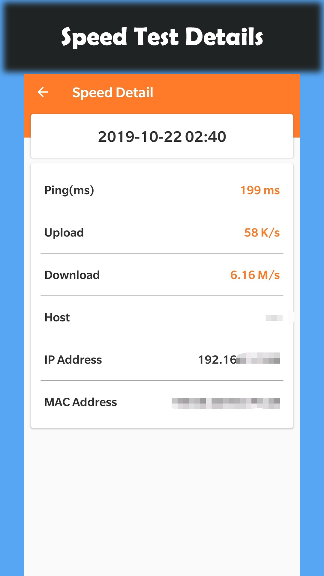 اسکرین شات 4 برنامه Speed Test - Test WiFi Speed