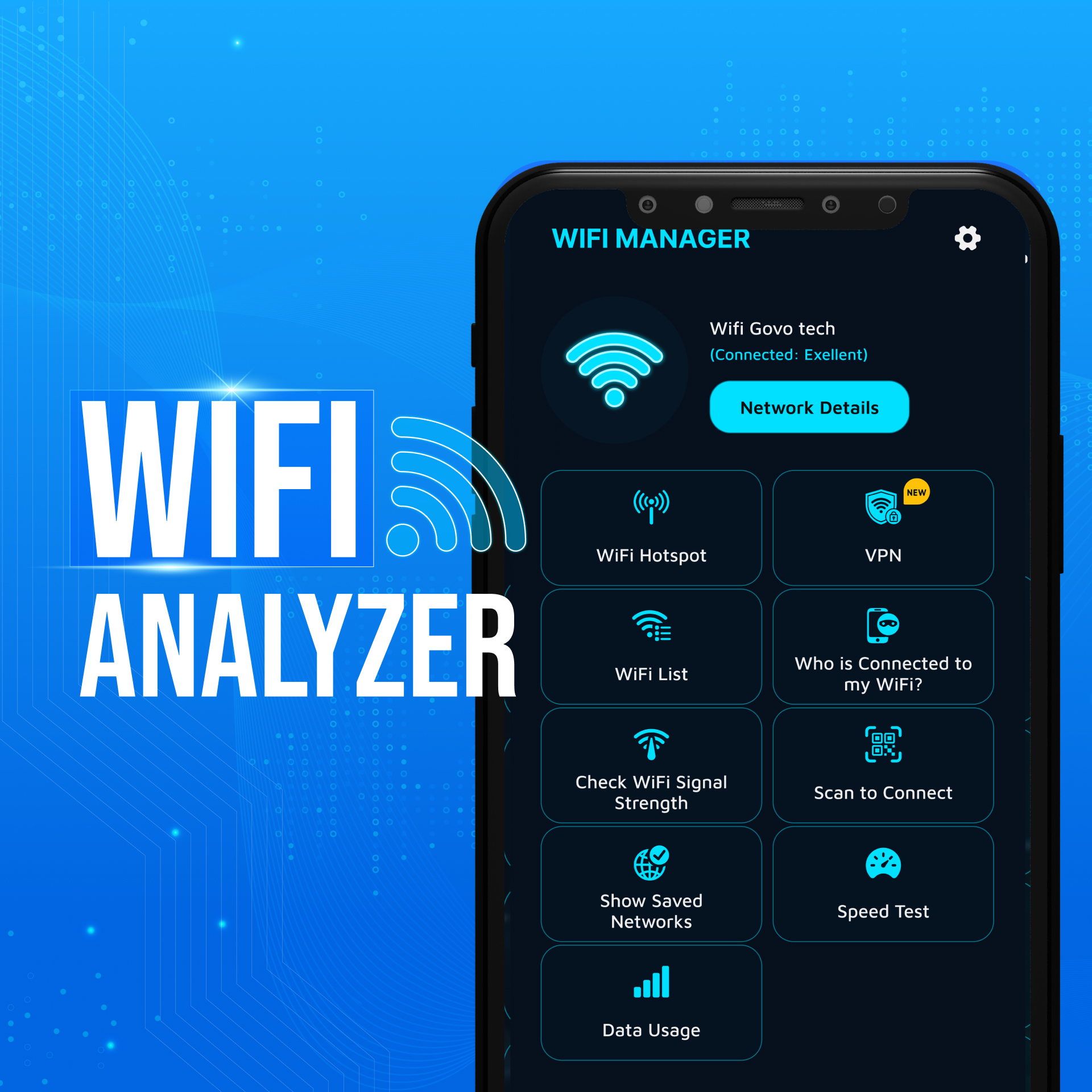 اسکرین شات 1 برنامه WiFi Analyzer - Wifi Password