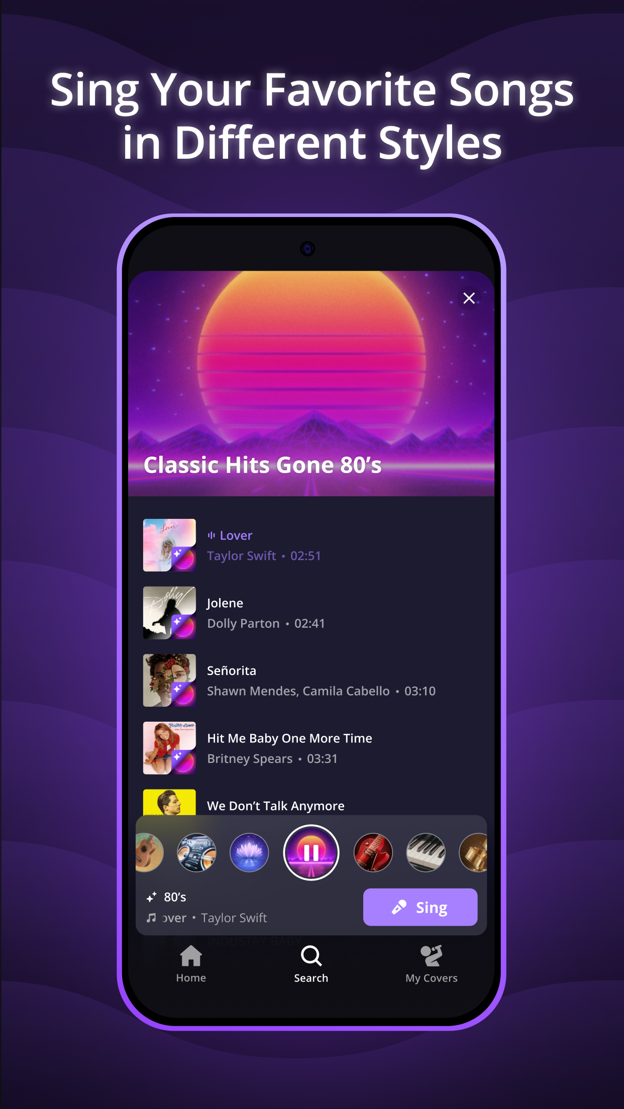 اسکرین شات 5 برنامه Mixit: Sing & Create Covers