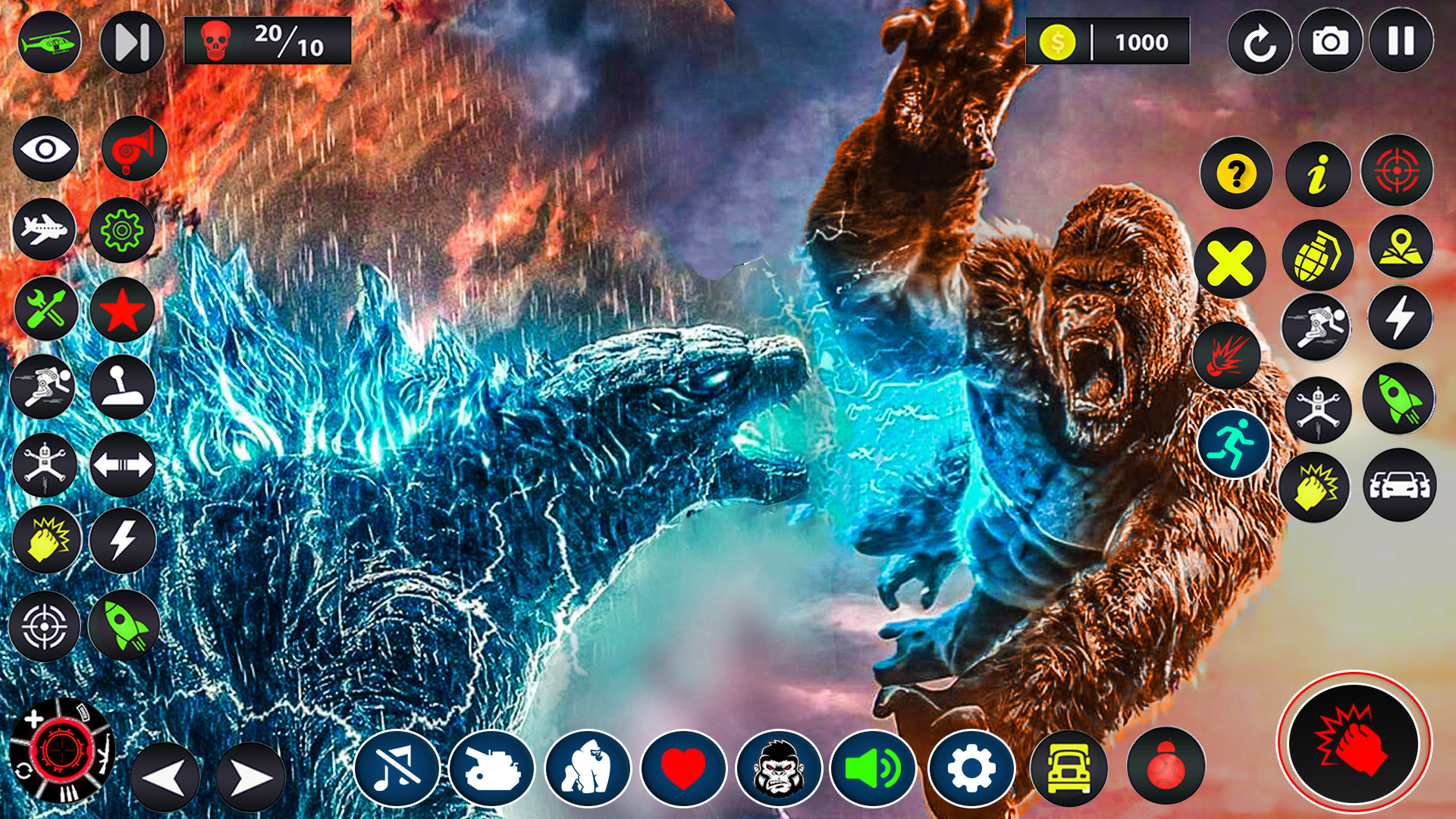 اسکرین شات 1 بازی Godzilla Vs King Kong Game
