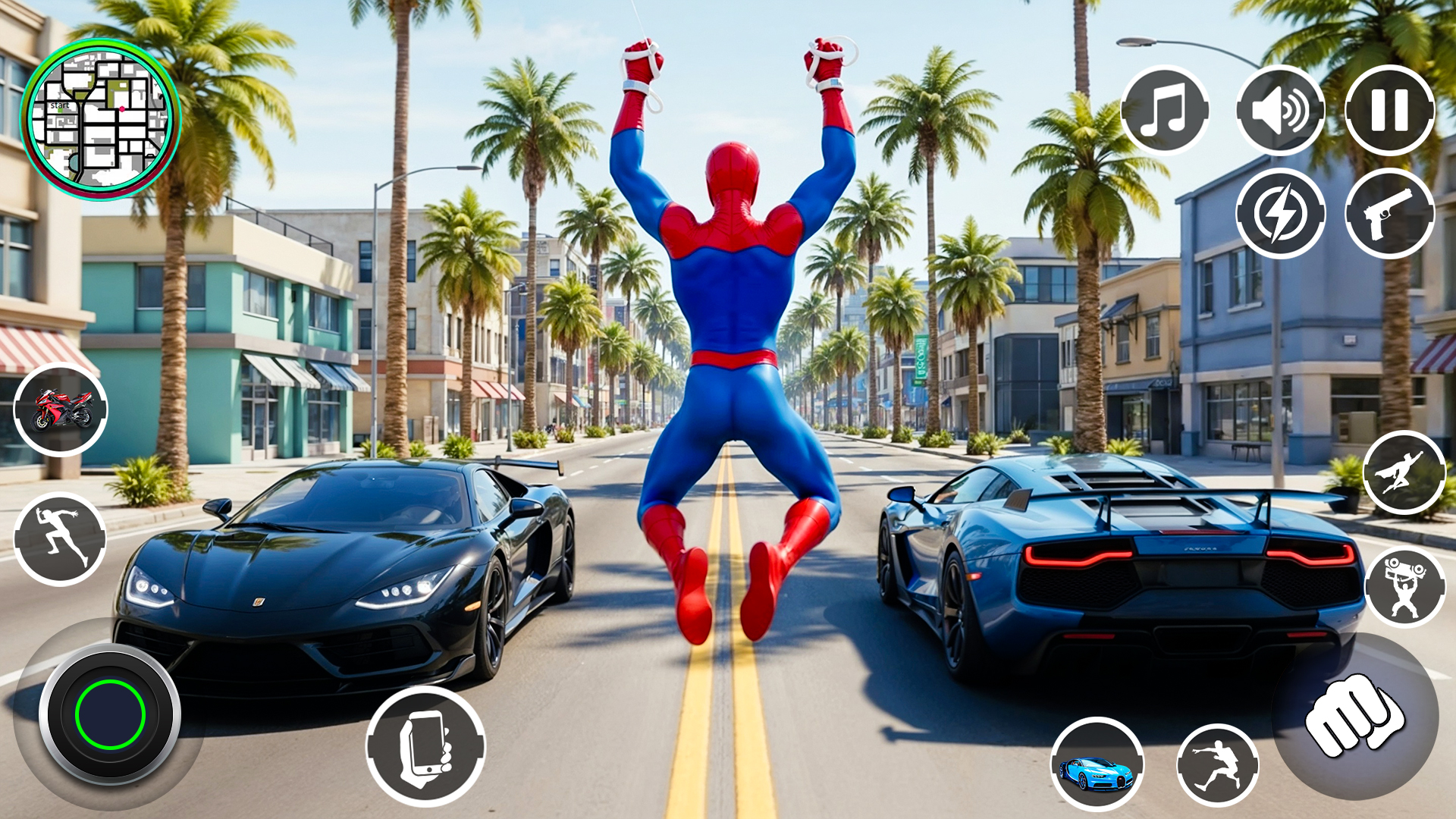 اسکرین شات 6 بازی Spider Rope Hero Rescue City