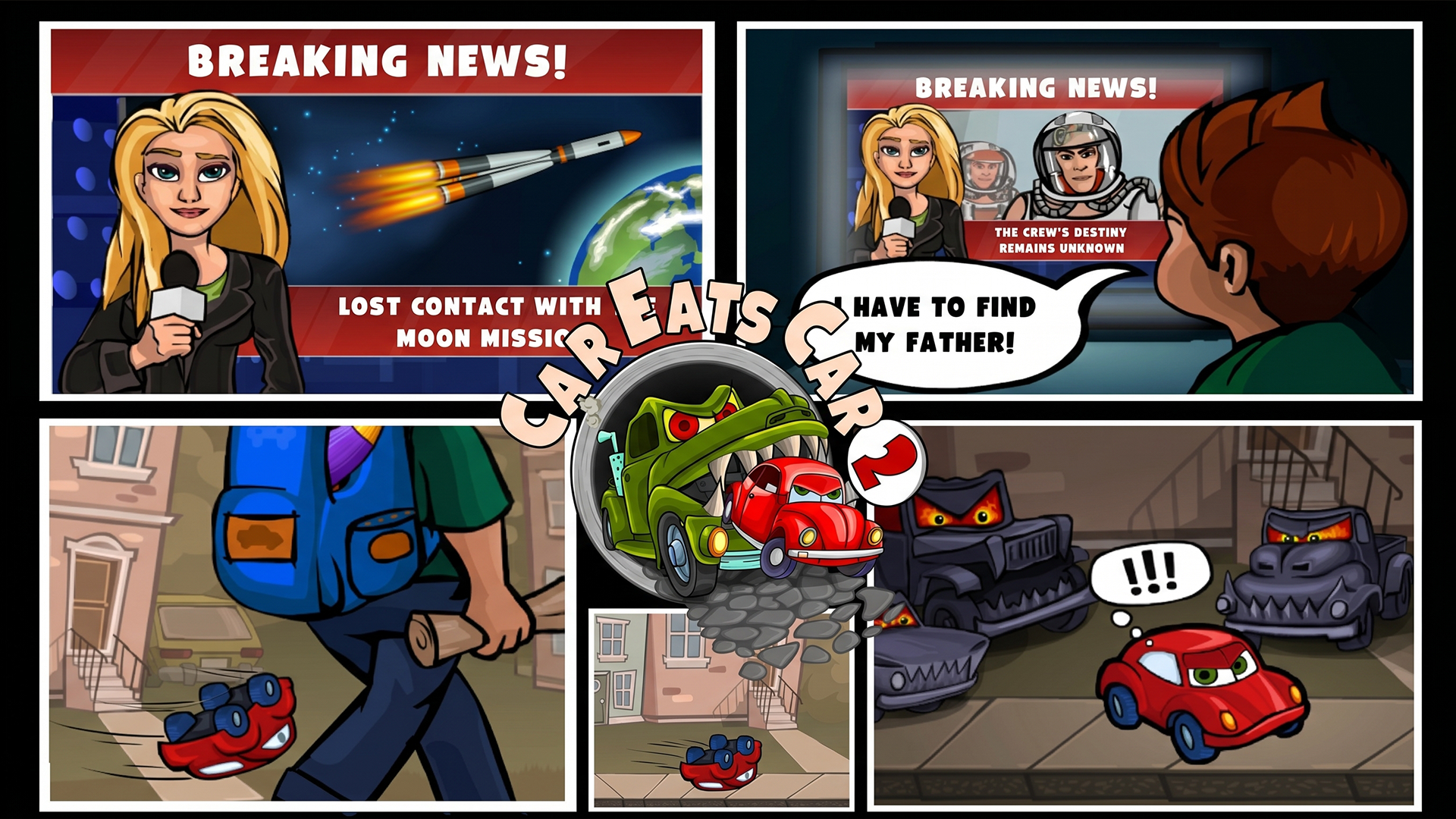 اسکرین شات 4 بازی Car Eats Car 2: Car Racing