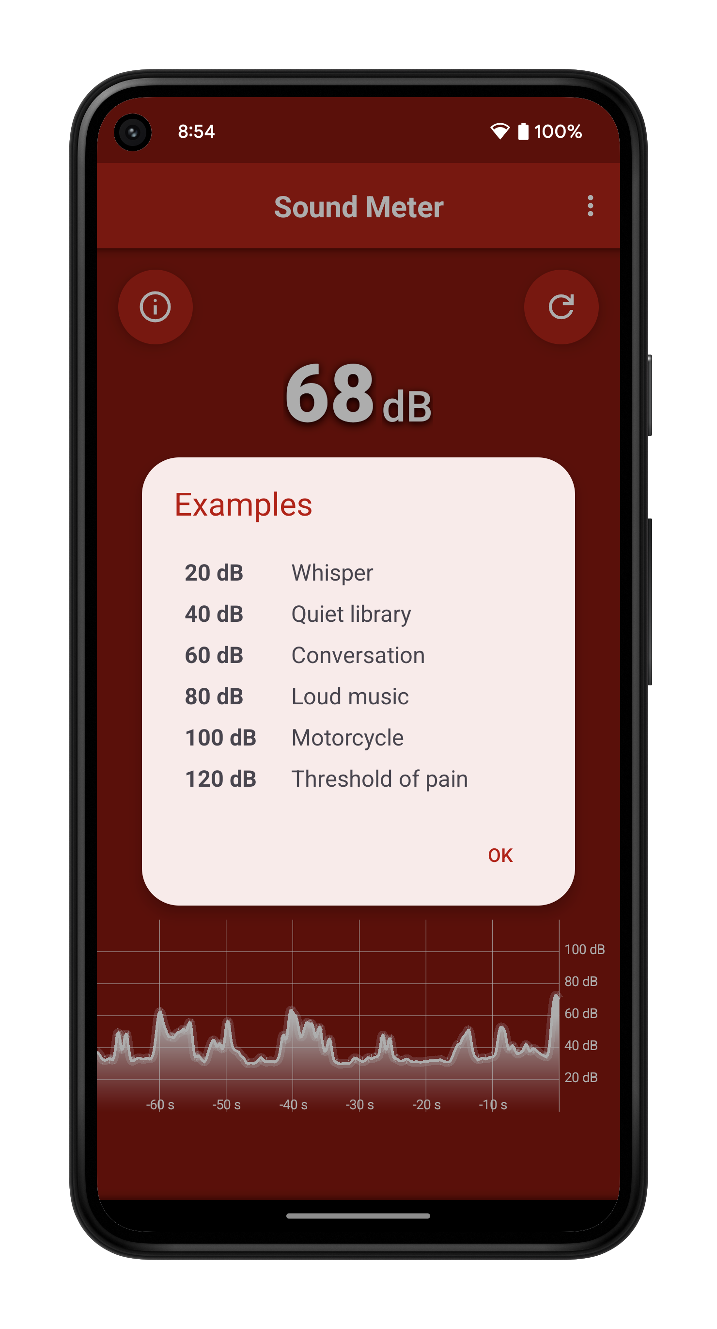 اسکرین شات 2 برنامه Sound Decibel Meter