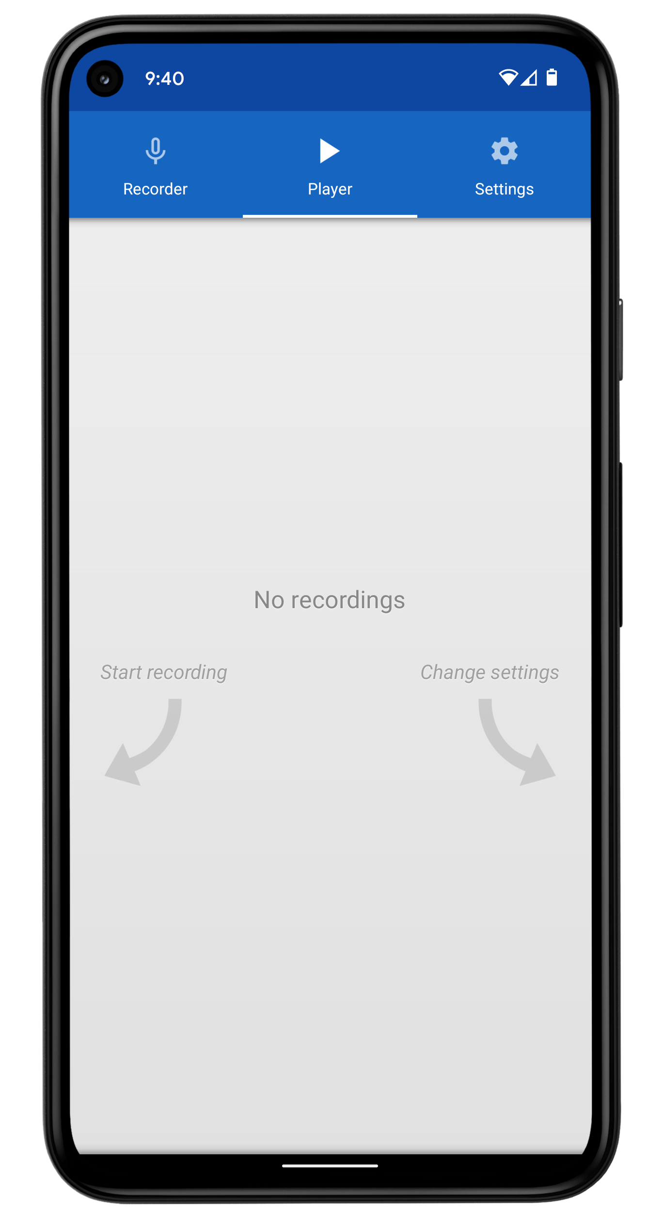 اسکرین شات 6 برنامه Voice Recorder