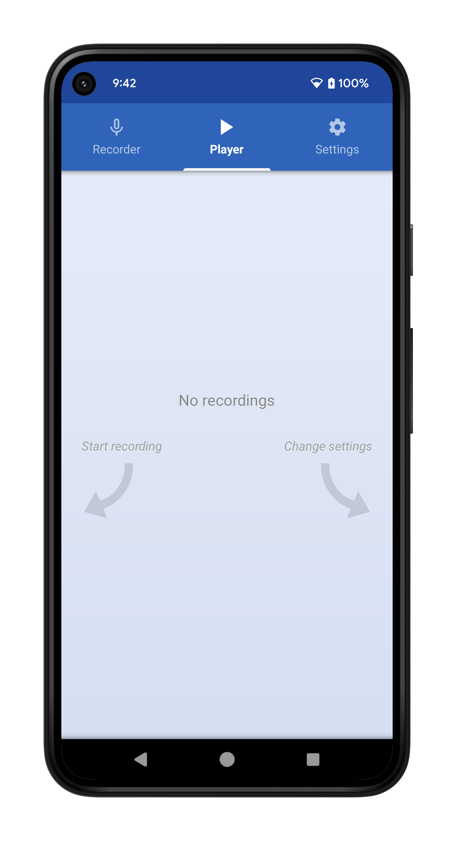 اسکرین شات 6 برنامه Voice Recorder