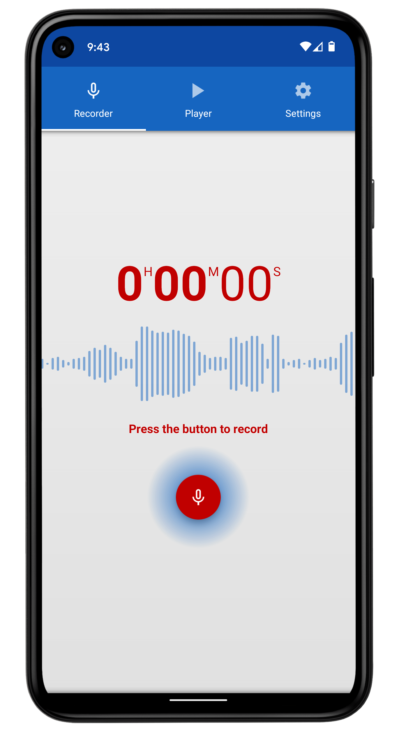 اسکرین شات 1 برنامه Voice Recorder
