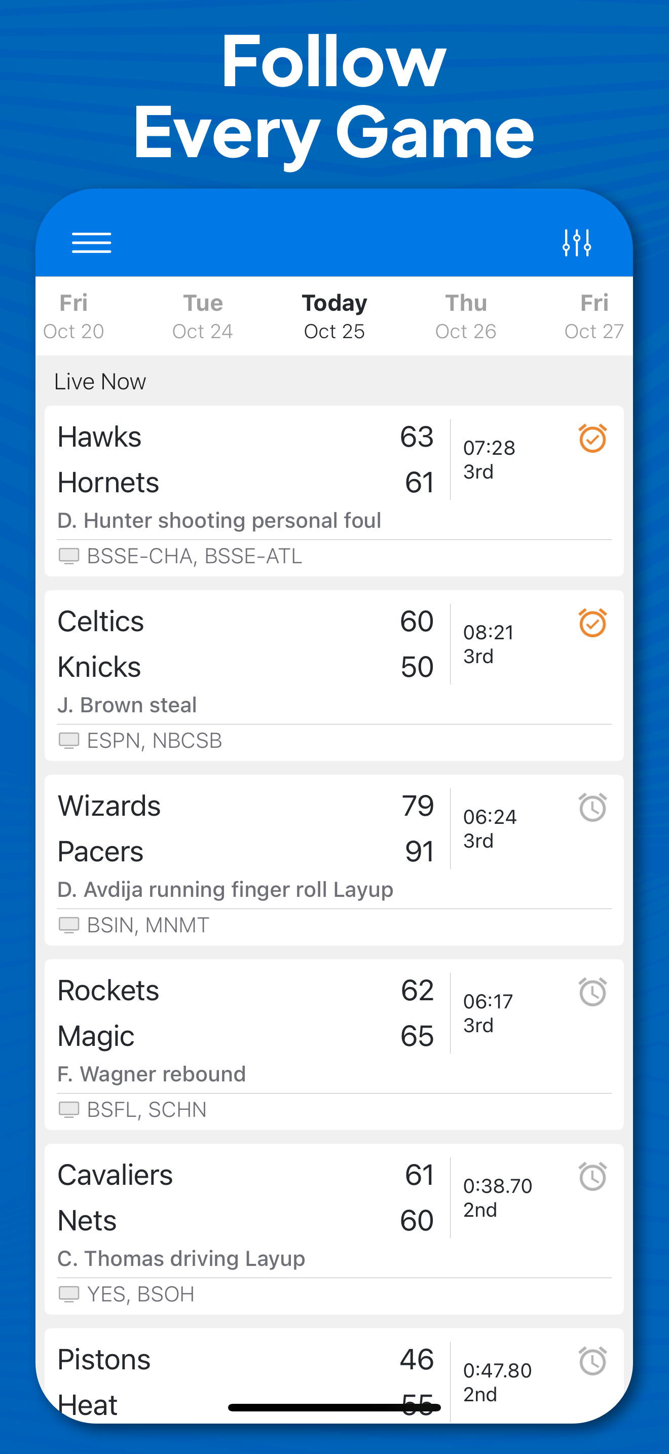اسکرین شات 2 برنامه Superfan Sports Pro Basketball